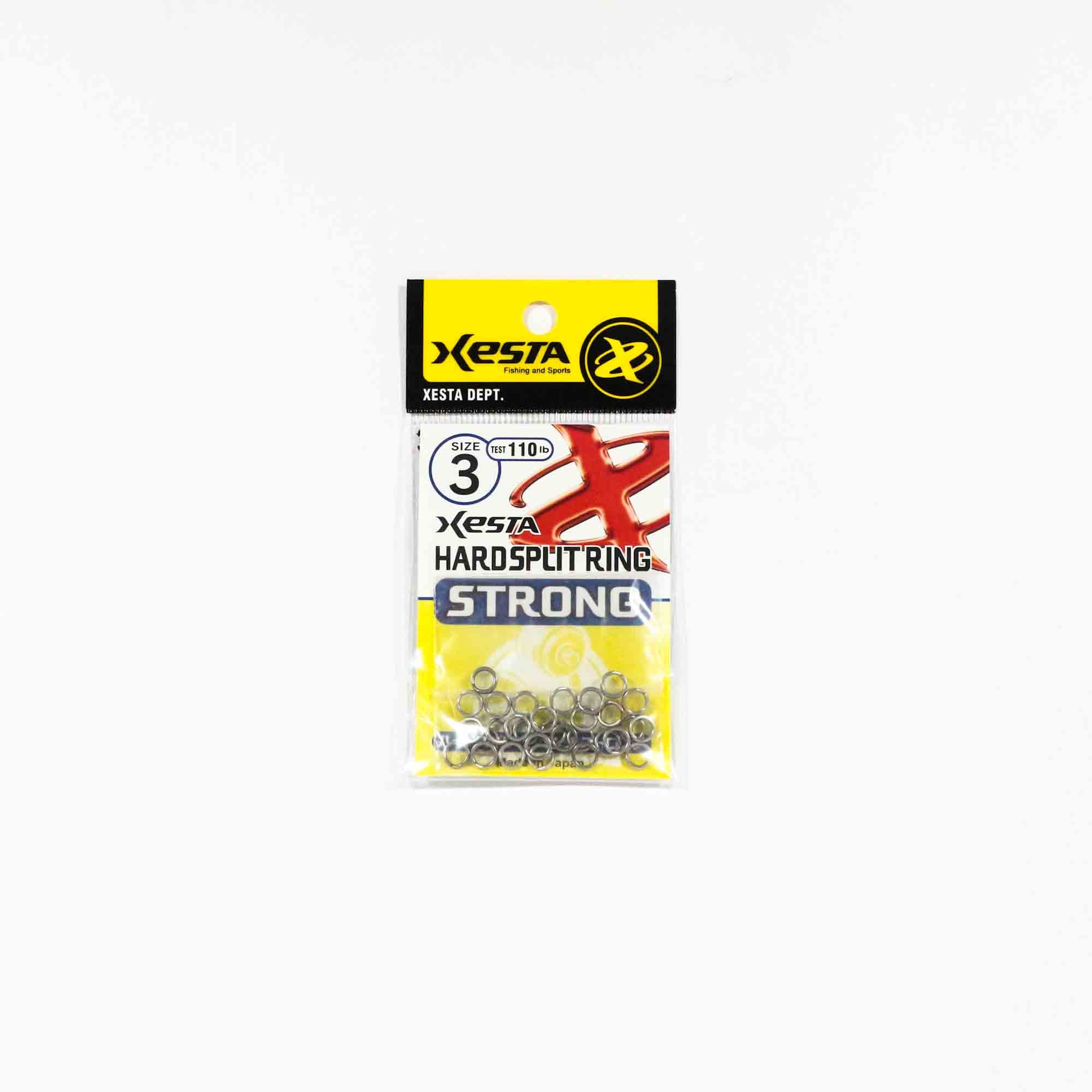 Xesta Hard Split Ring Strong Size 3, 110lb, 30 pieces (7871)