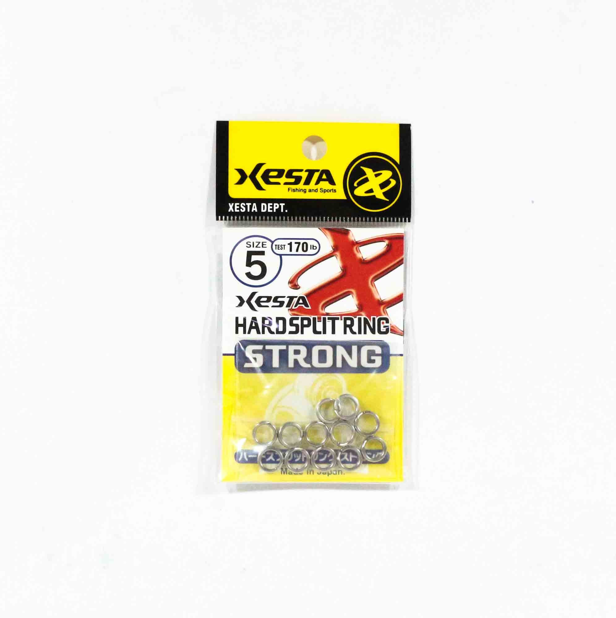 Xesta Hard Split Ring Strong Size 5, 170lb, 12 pieces (7895)