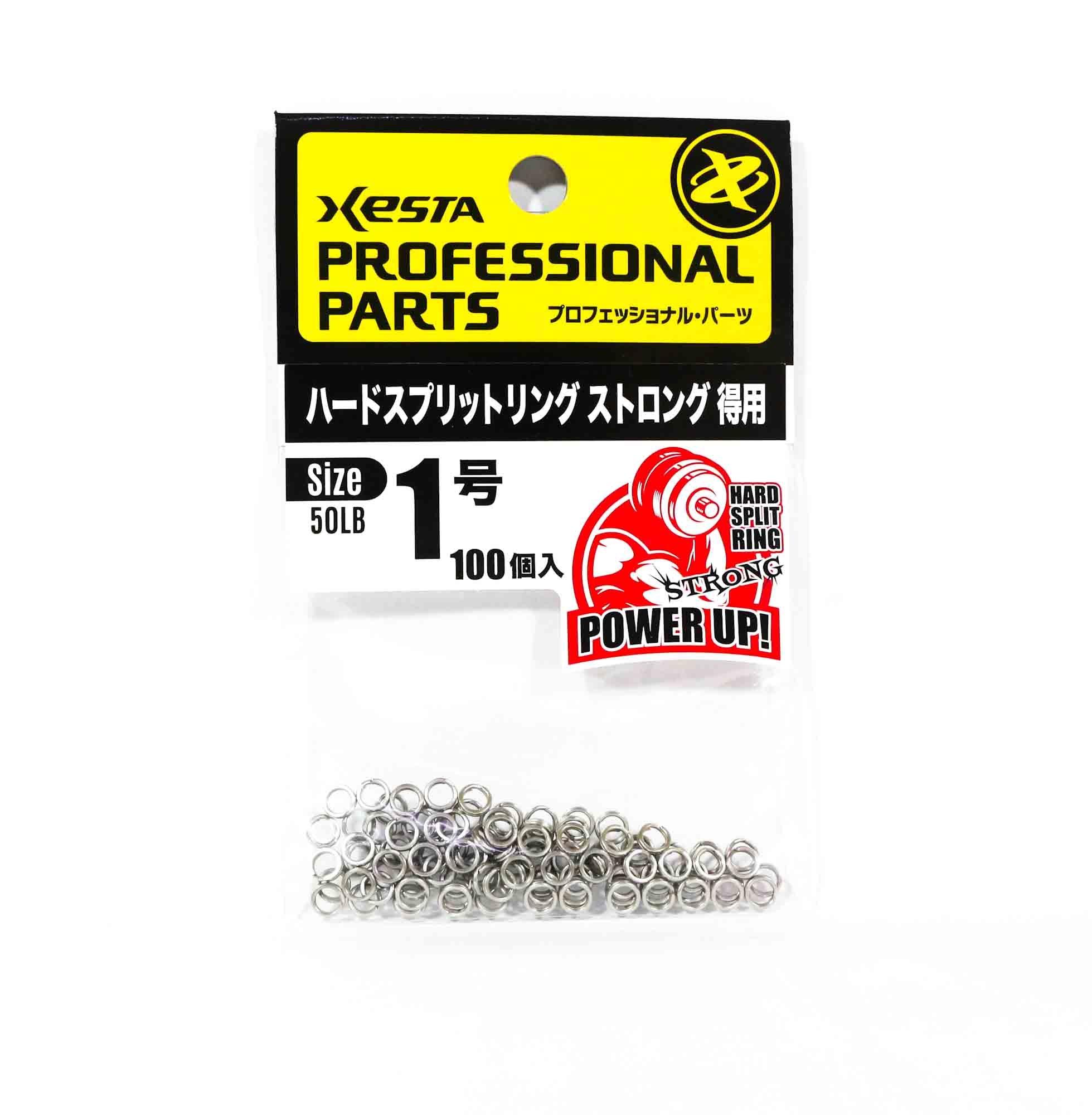 Xesta Split Rings Strong Value Pack Yellow Package Size 1, 100 pieces 7925