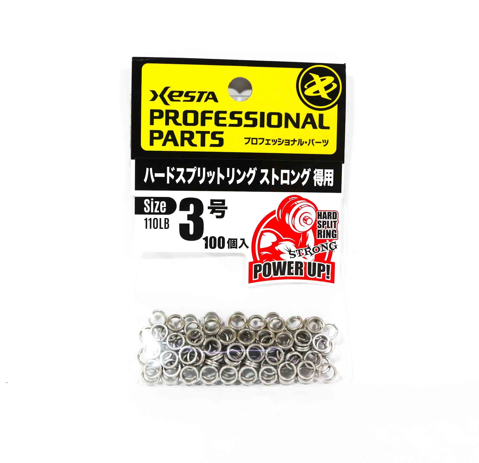Xesta Split Rings Strong Value Pack Yellow Package Size 3, 100 pieces 7949