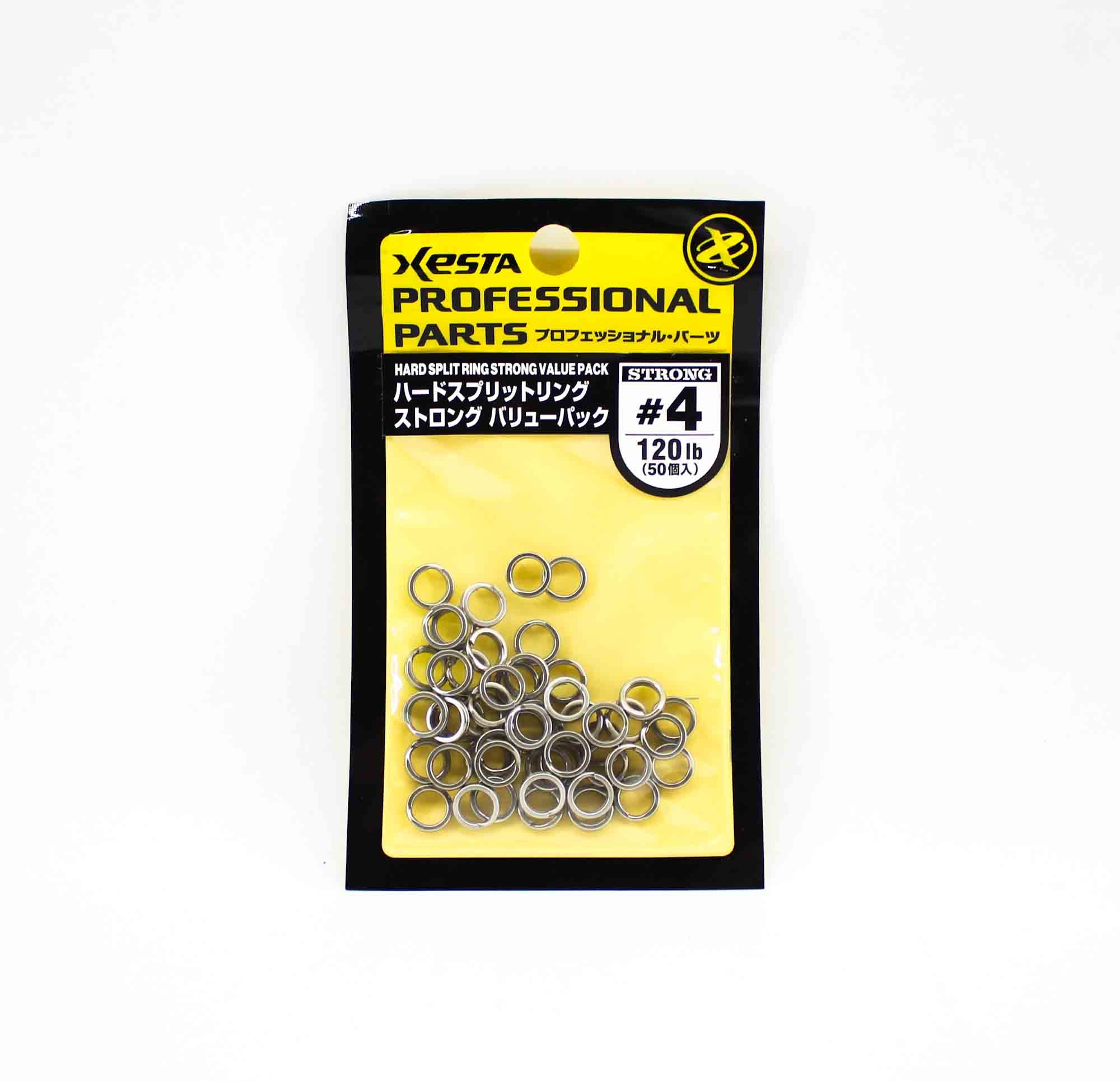 Xesta Split Rings Strong Value Pack Yellow Package Size 4, 50 pieces (7956)