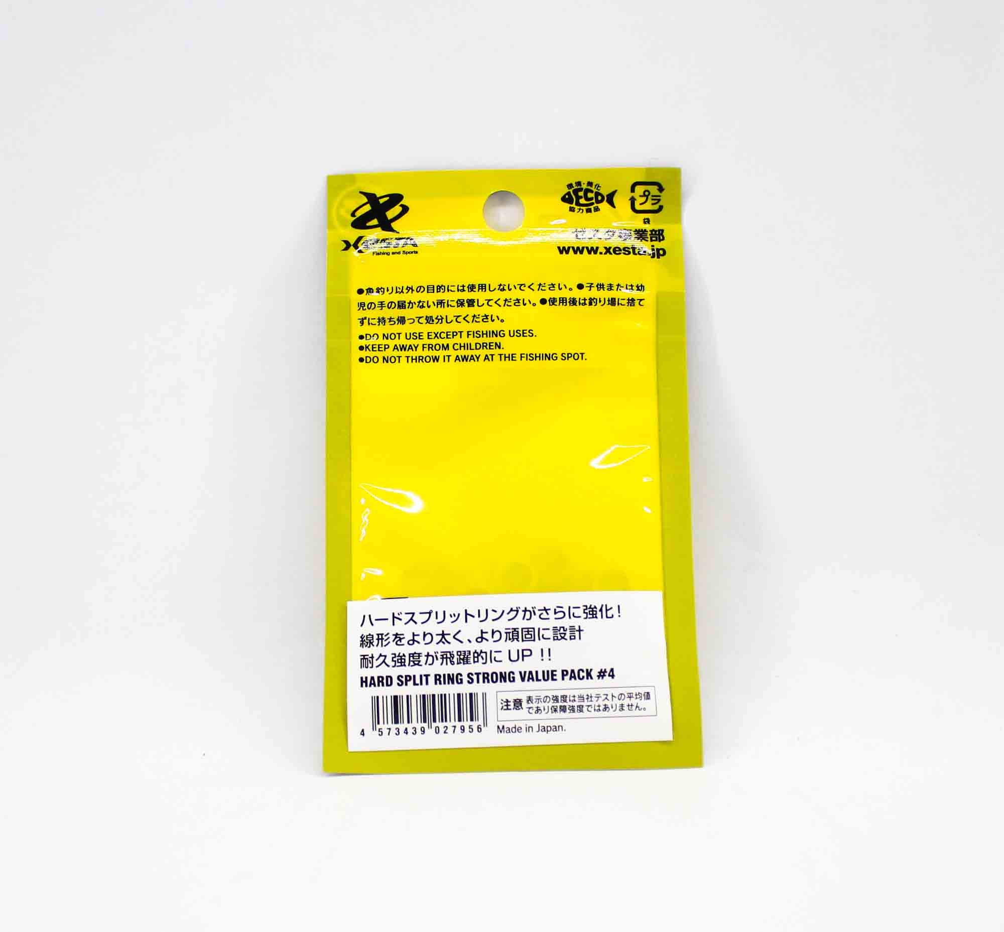Xesta Split Rings Strong Value Pack Yellow Package Size 4, 50 pieces (7956)
