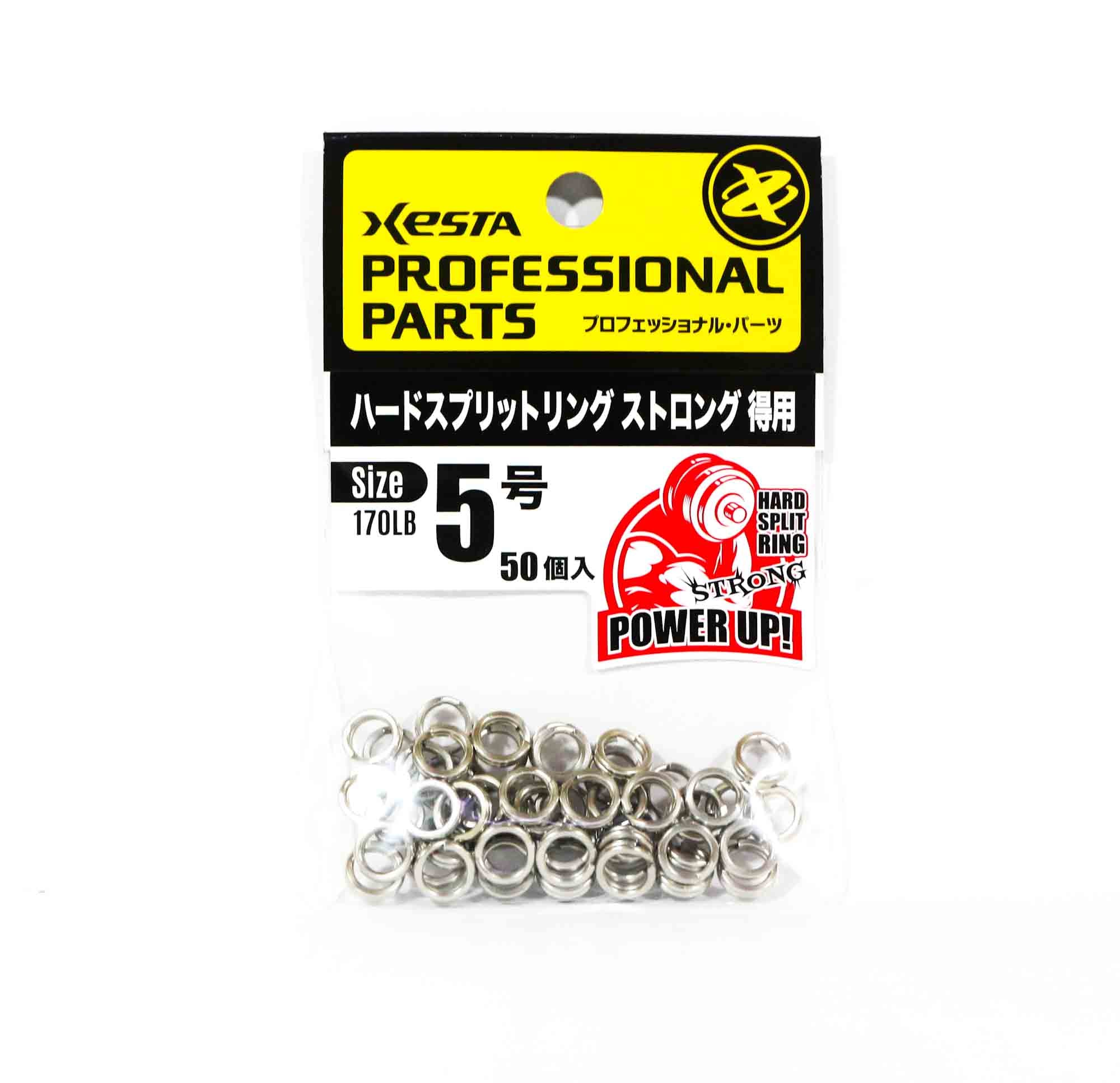 Xesta Split Rings Strong Value Pack Yellow Package Size 5, 50 pieces (7963)