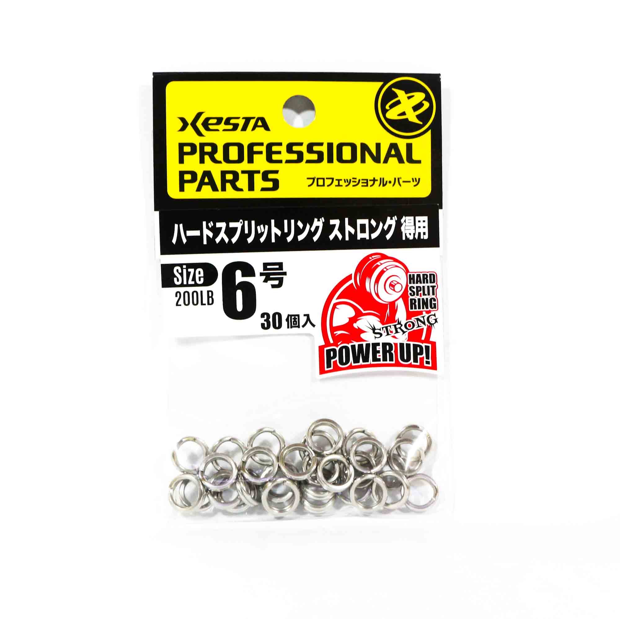 Xesta Split Rings Strong Value Pack Yellow Package Size 6, 30 pieces (7970)