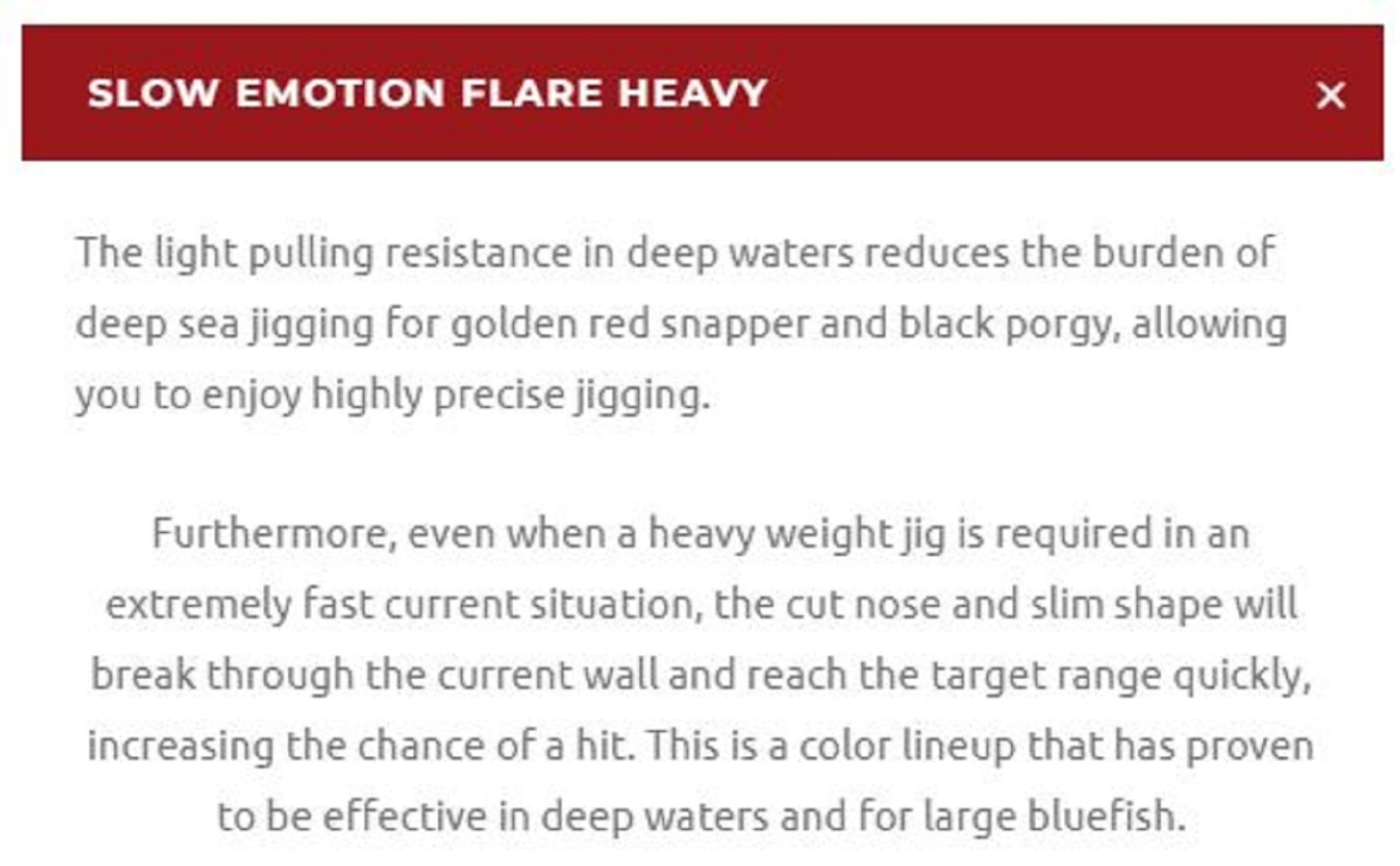 Xesta Metal Jig Slow Emotion Flare 600 grams KZL (4343)