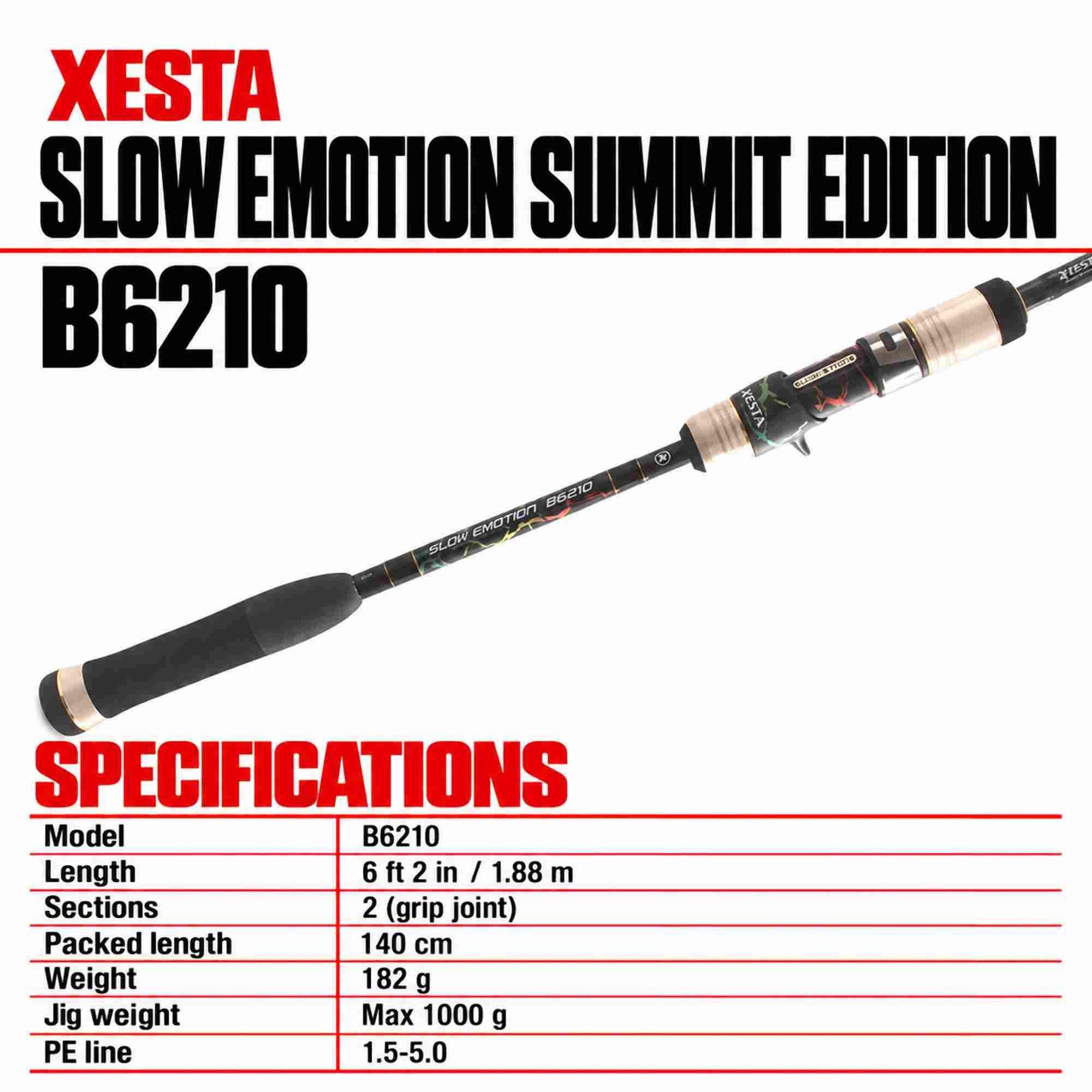 Xesta Rod Baitcast Slow Emotion Summit Edition B6210 (7368)