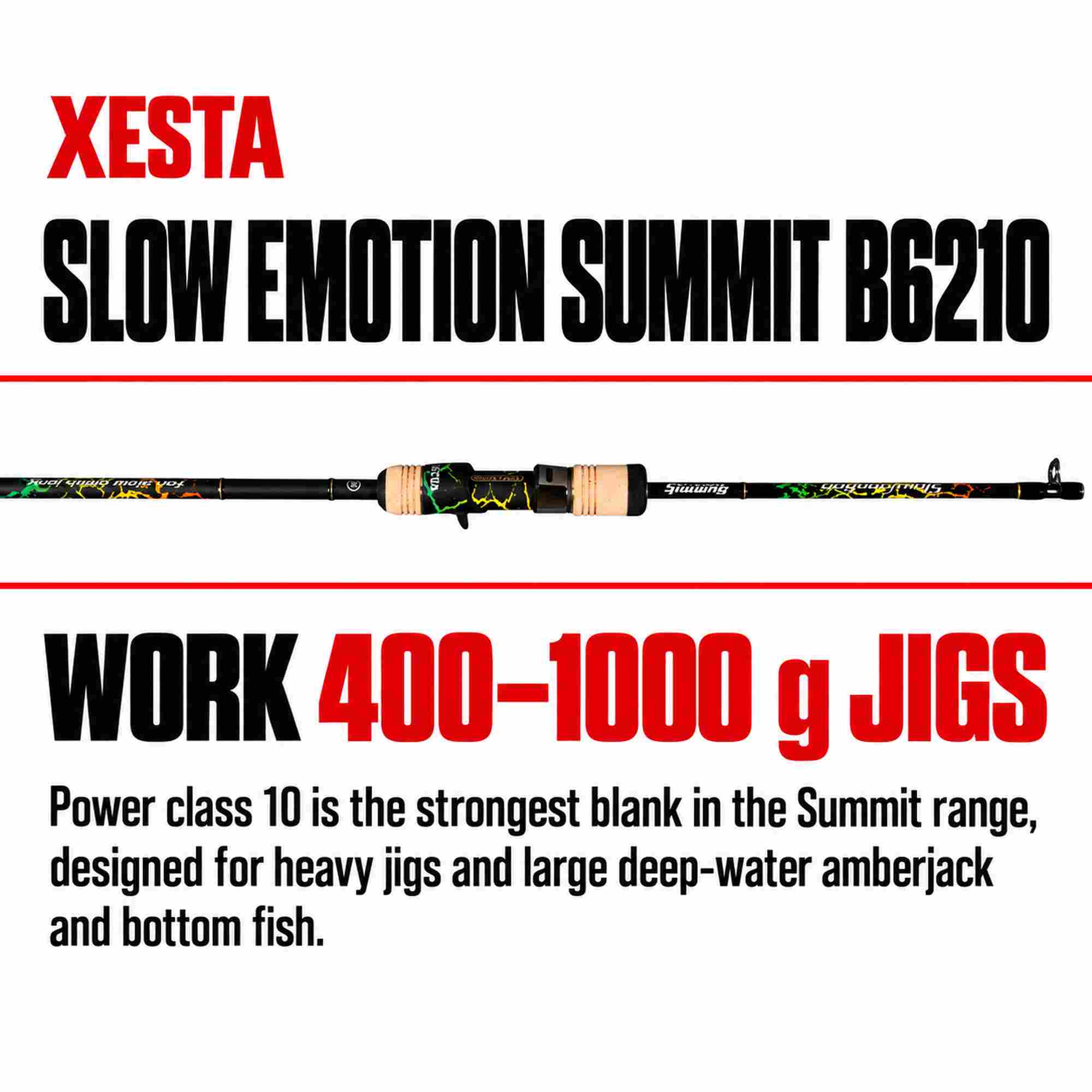 Xesta Rod Baitcast Slow Emotion Summit Edition B6210 (7368)