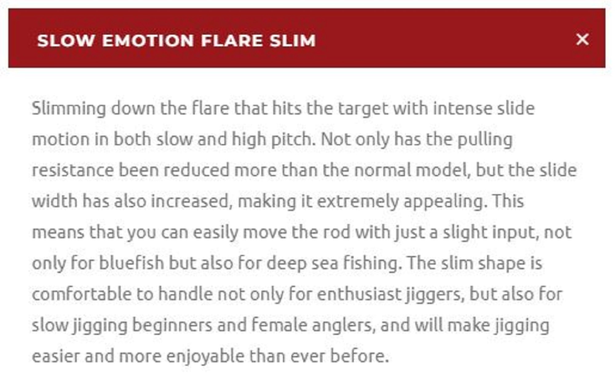 Xesta Metal Jig Slow Emotion Flare Slim 250 grams 132 (4135)