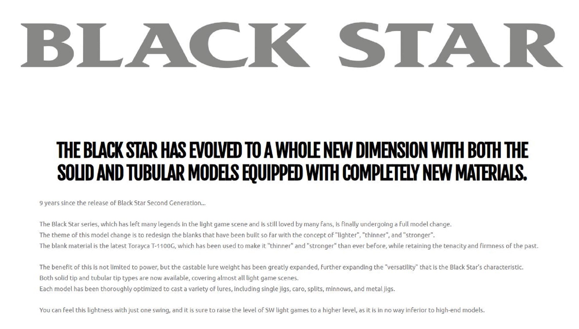 Xesta Rod Spinning Black Star S78 M-S Avenge Shot (4318)