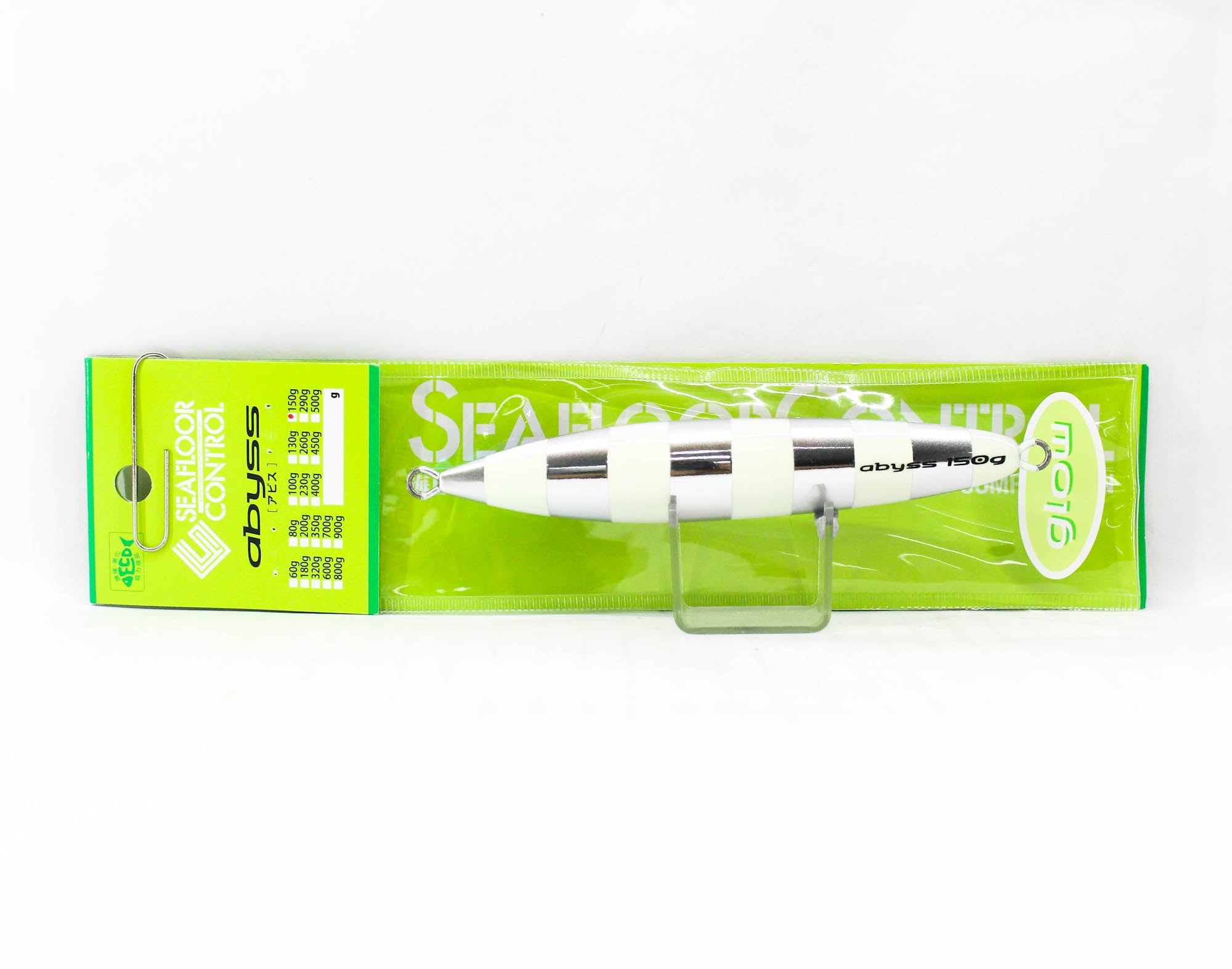 Seafloor Control Metal Jig Abyss 150 grams Titan Zebra Glow (7743)