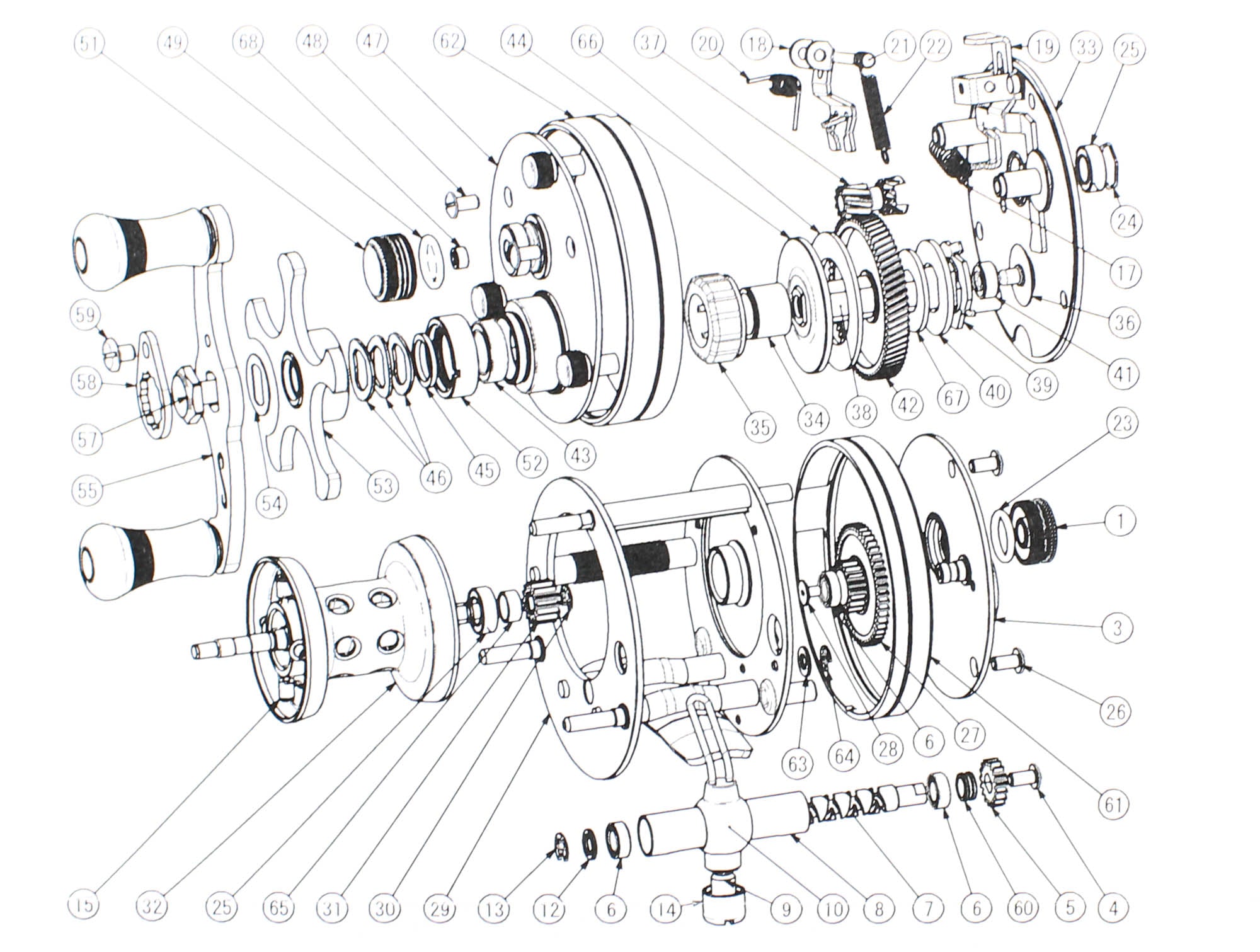 Isuzu Reel Baitcast Direct BC440SSS Right Silver Ash (0847)