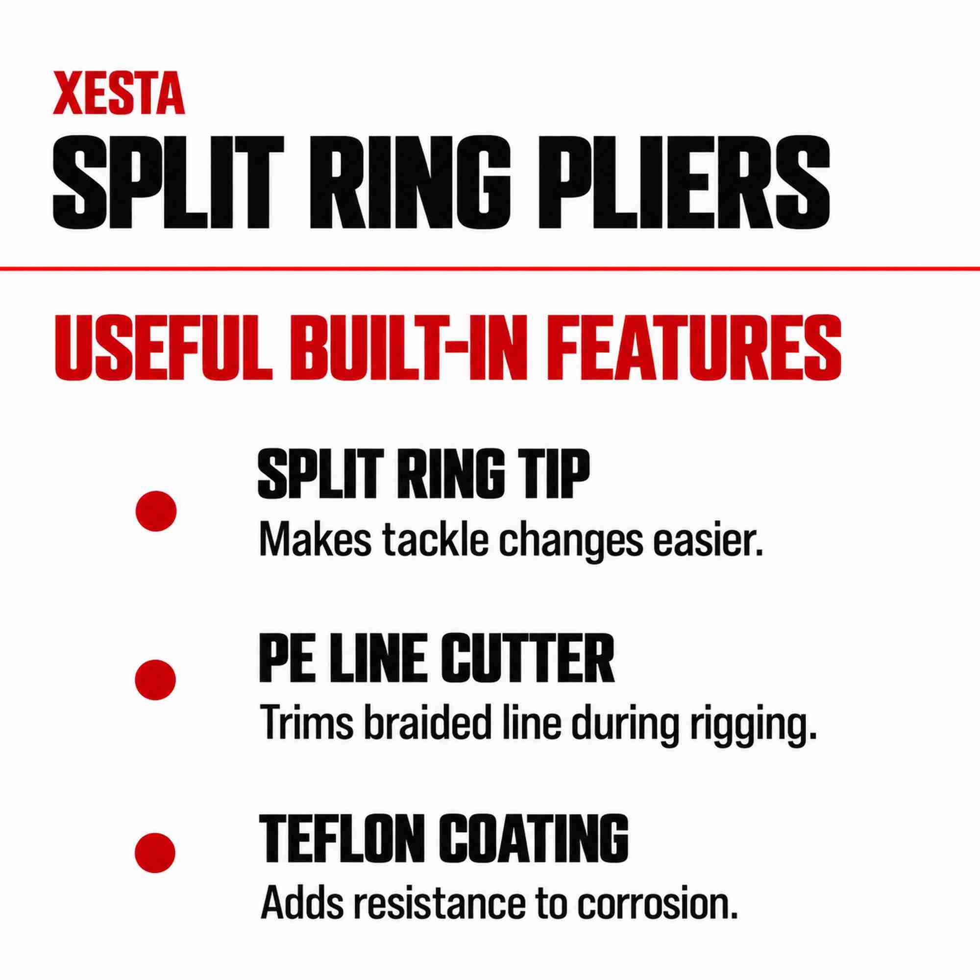 Xesta Split Ring Pliers Stainless Steel Venus Crew 19cm Pink (1868)