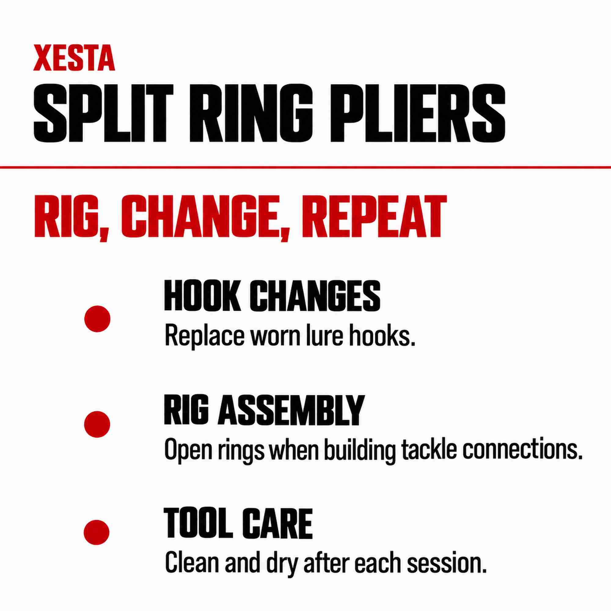 Xesta Split Ring Pliers Stainless Steel Venus Crew 19cm Pink (1868)