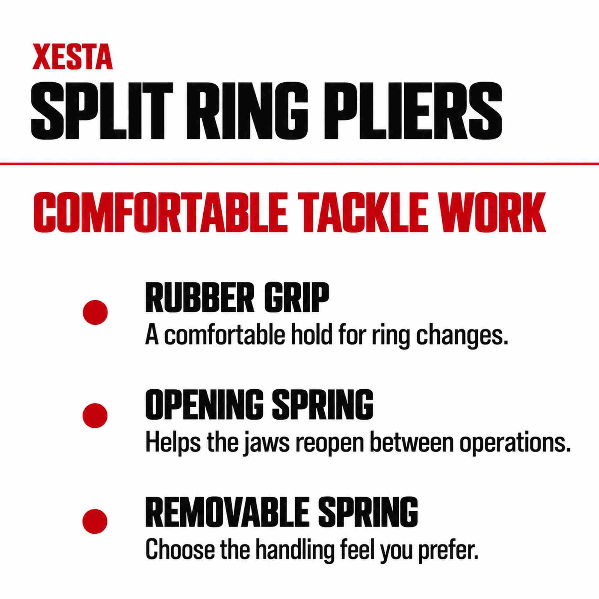 Xesta Split Ring Pliers Stainless Steel Venus Crew 22cm Pink (1875)