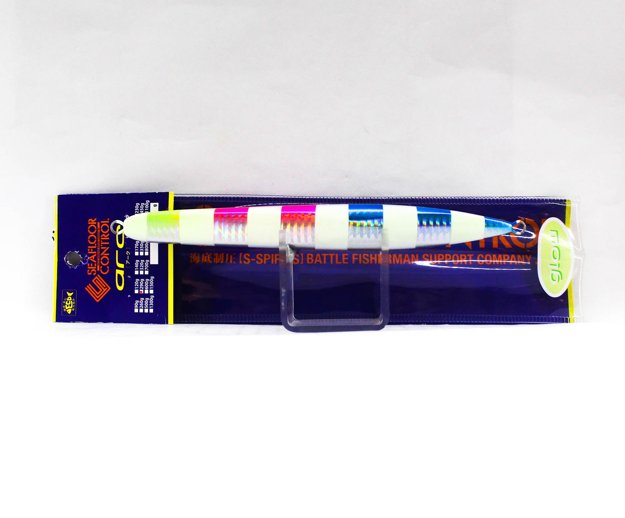 Seafloor Control Metal Jig Arc 290 grams Blue Pink Zebra (5256)