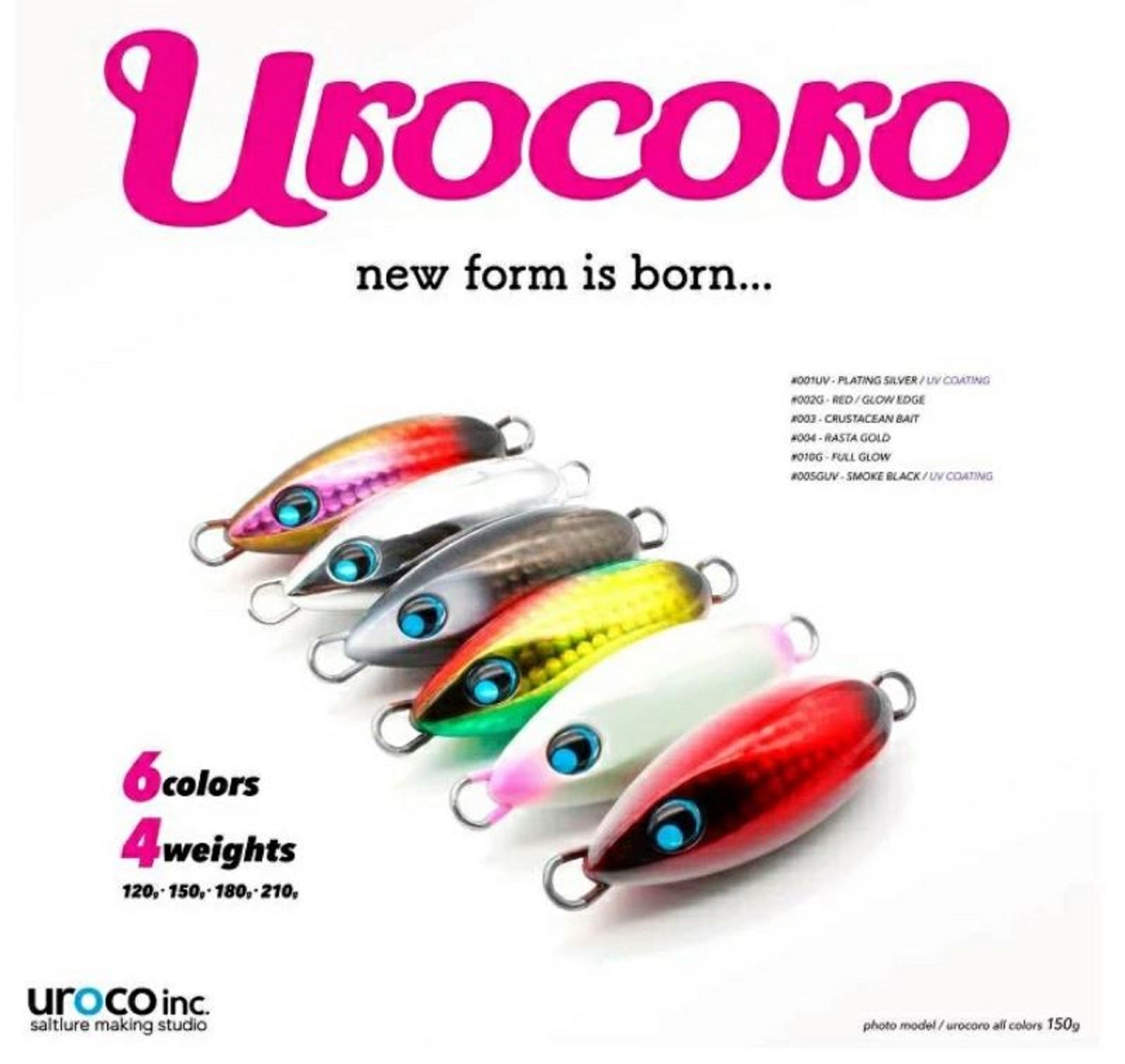 Uroco Metal Jig Urocoro Compact 300 grams 010 (0119)