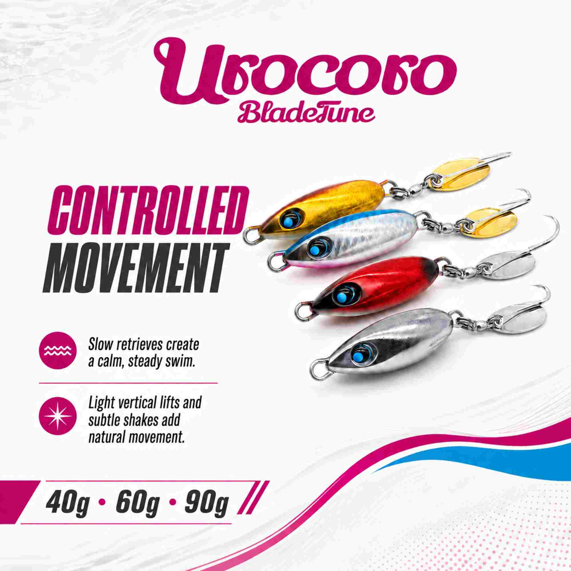 Uroco Metal Jig Blade Tune 90 grams 001 (3202)