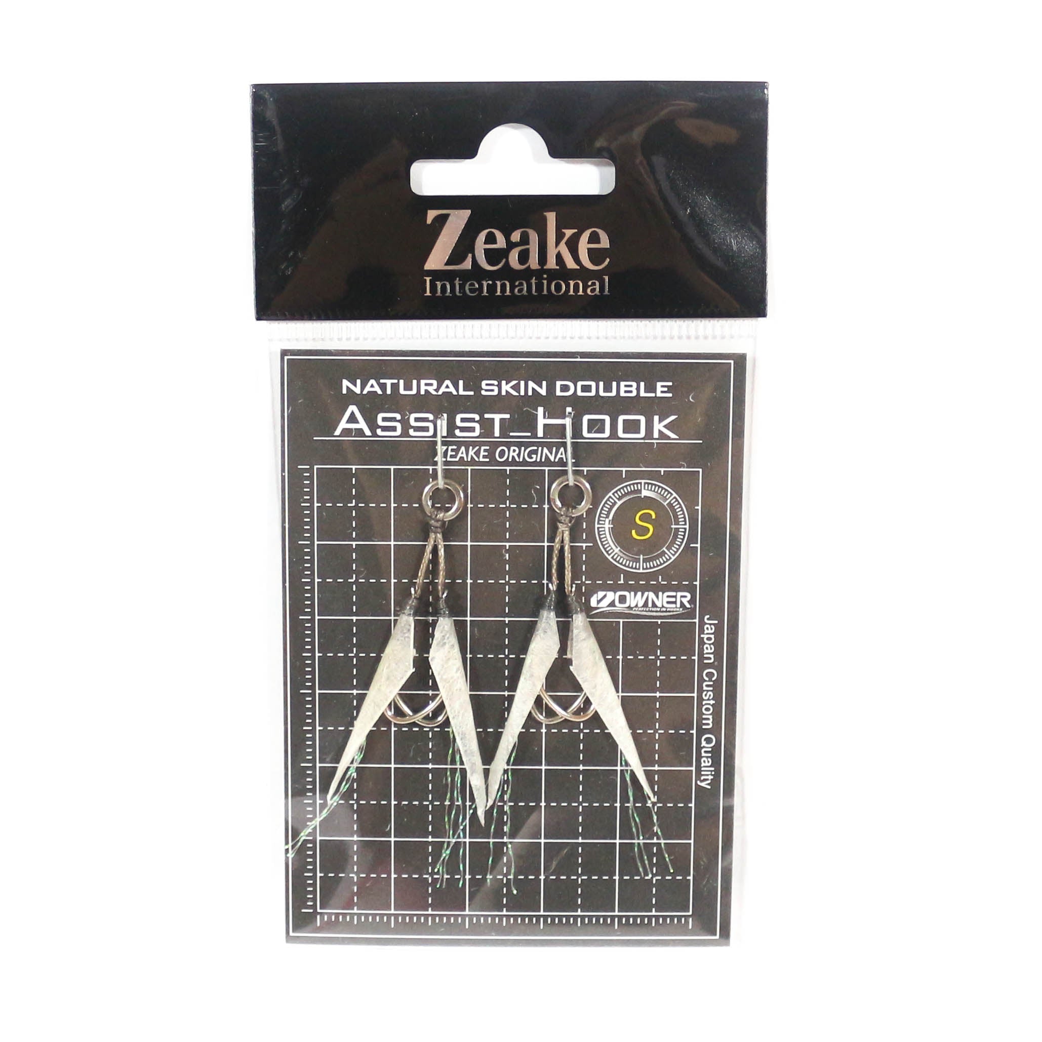 Zeake Assist Hook Double Fish Skin SLJ 2 per pack S (Size 6) (3056)