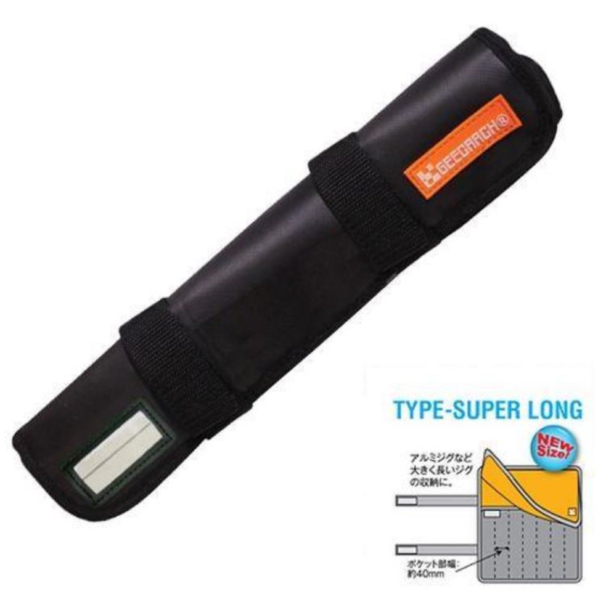 Gee Crack Jig Roll Bag Type S Long 7 Pockets Max Length 32 cm Black (9777)