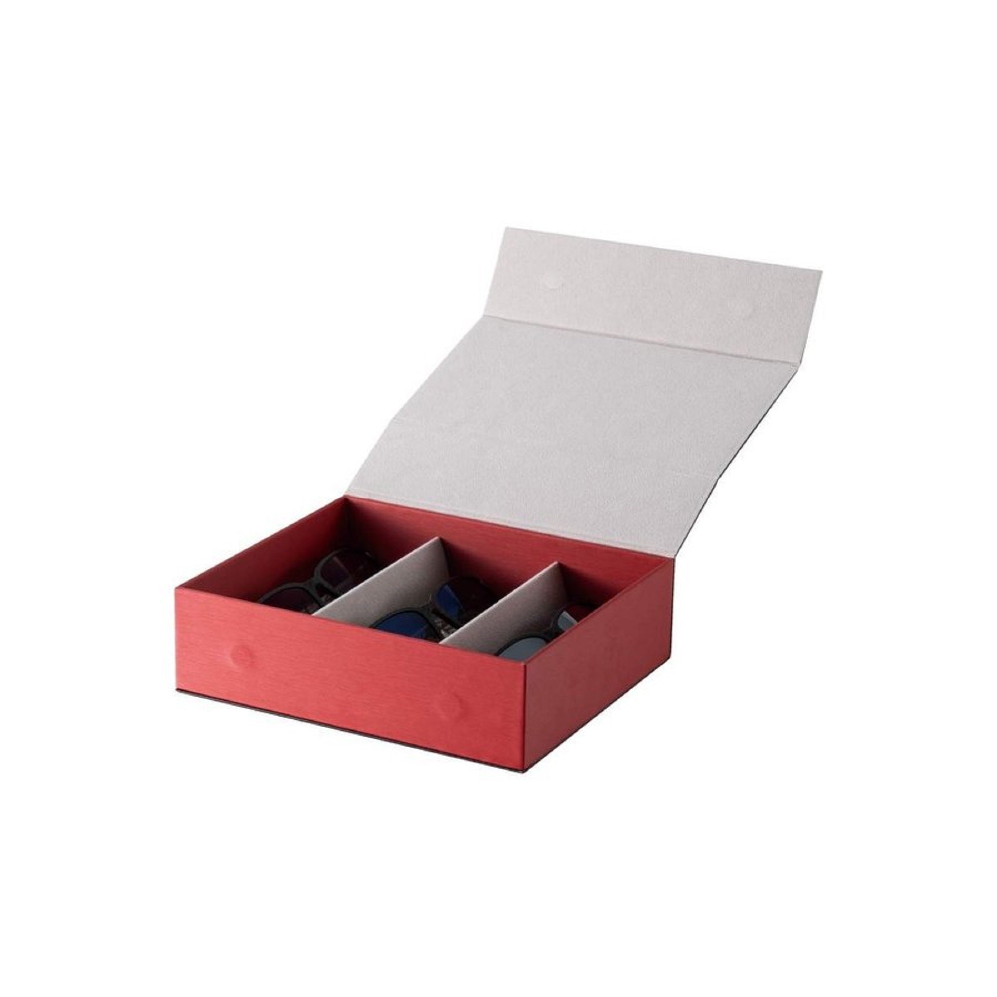 Zeque AS-035 Glasses Case fits 3 (7693)