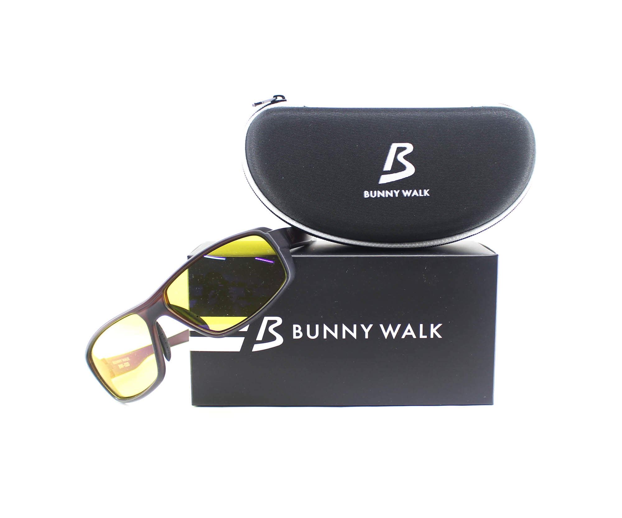 Bunny Walk BW-0206Y Sunglasses Polarised Clr Bro/Yel (1256)