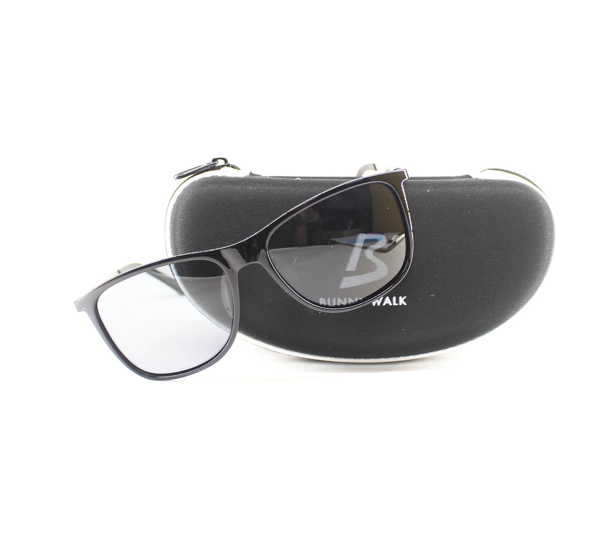 Bunny Walk BW-0211F Sunglasses Polarised Shiny Blk/Smoke (1270)