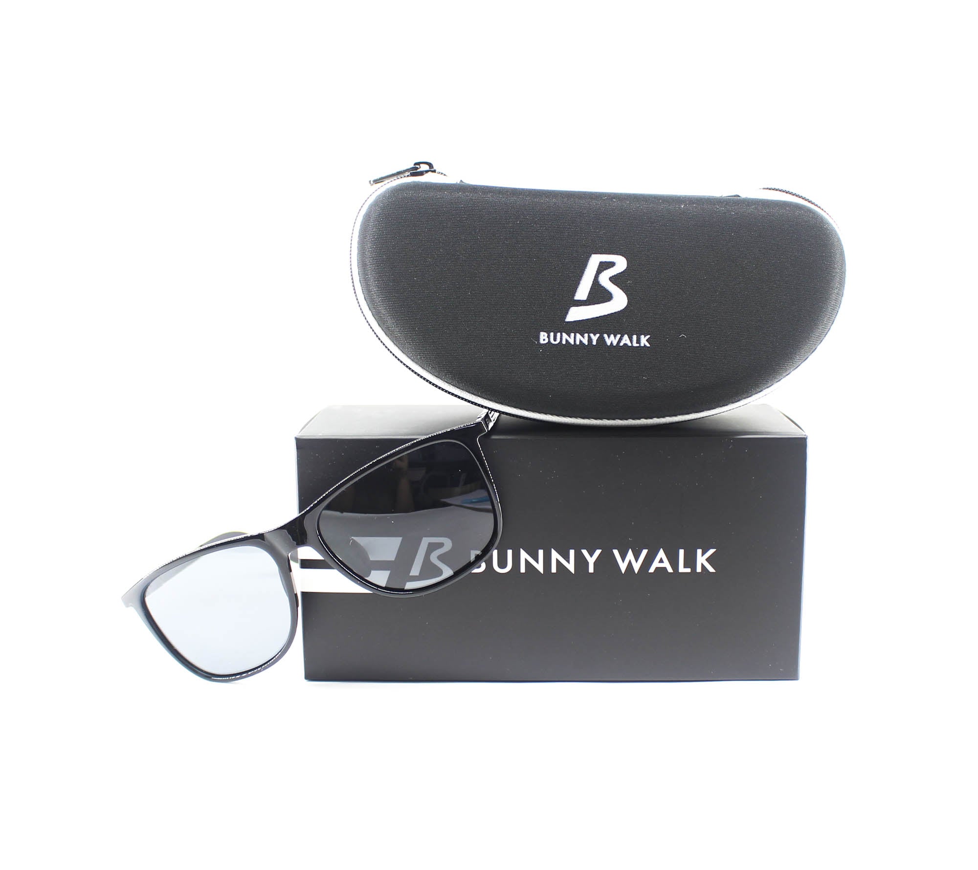Bunny Walk BW-0211F Sunglasses Polarised Shiny Blk/Smoke (1270)