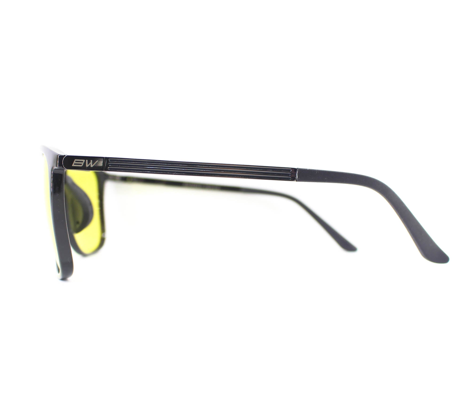 Bunny Walk BW-0215Y Sunglasses Polarised Shiny Blk/Yellow (1317)