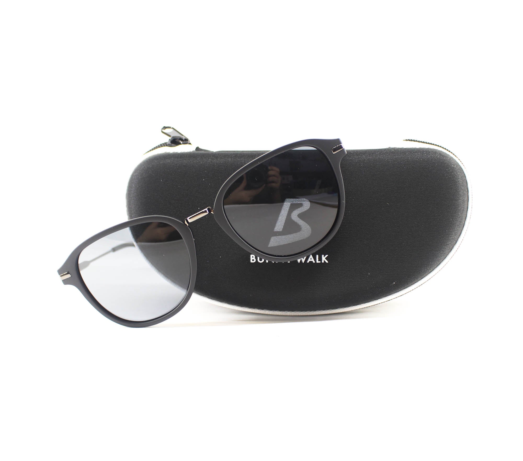 Bunny Walk BW-0220F Sunglasses Polarised Matte Blk/Smoke (1348)