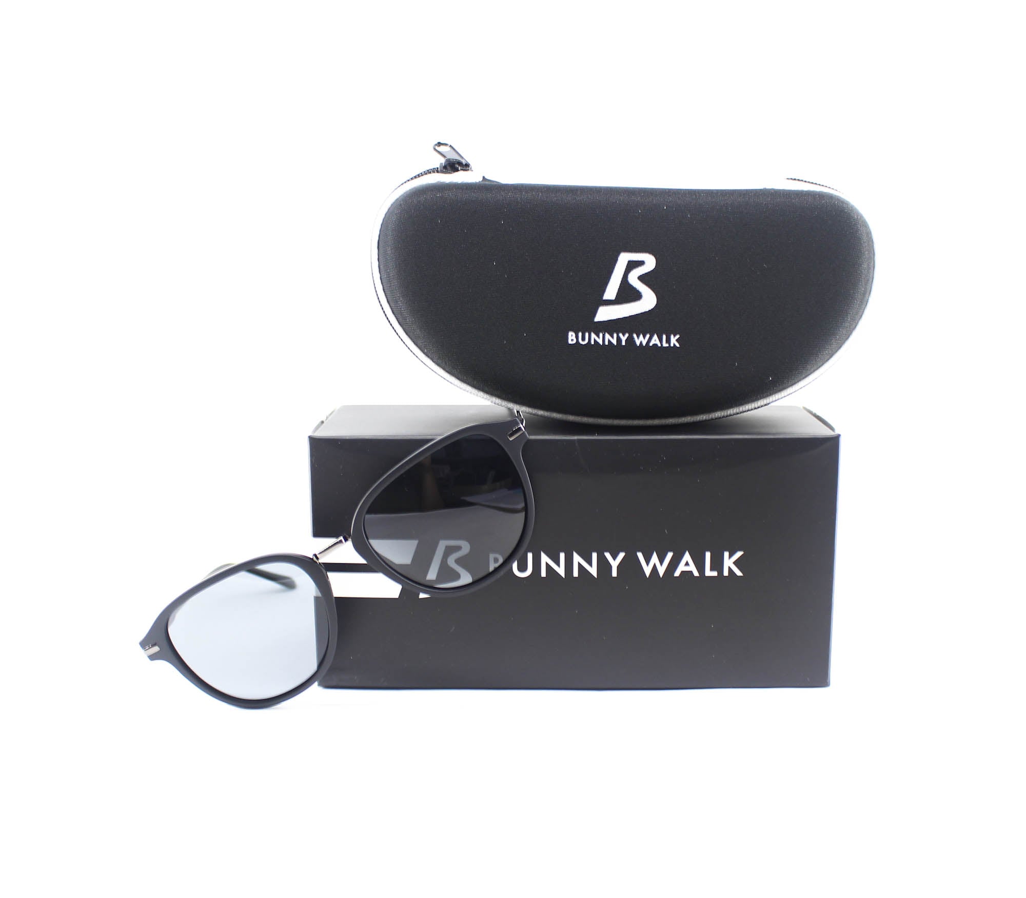 Bunny Walk BW-0220F Sunglasses Polarised Matte Blk/Smoke (1348)