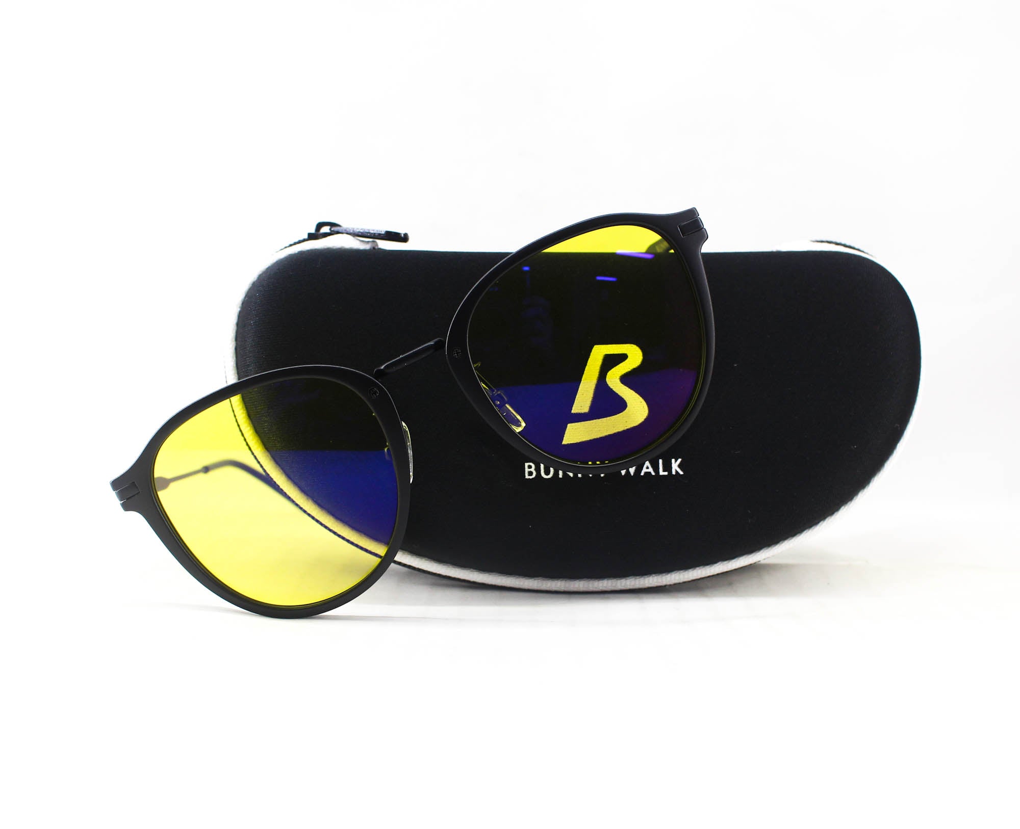 Bunny Walk BW-0270Y Sunglasses Polarised Matte Black Night Glass (1829)