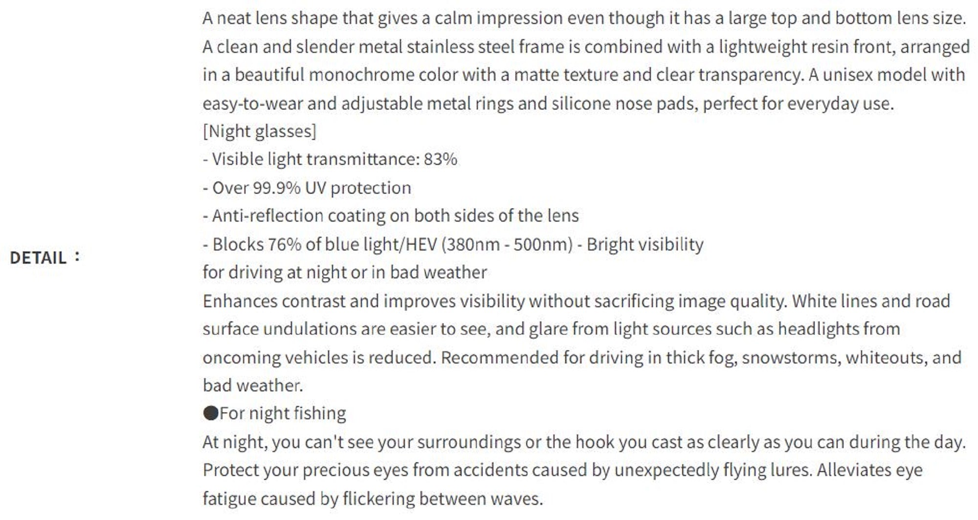 Bunny Walk BW-0270Y Sunglasses Polarised Matte Black Night Glass (1829)