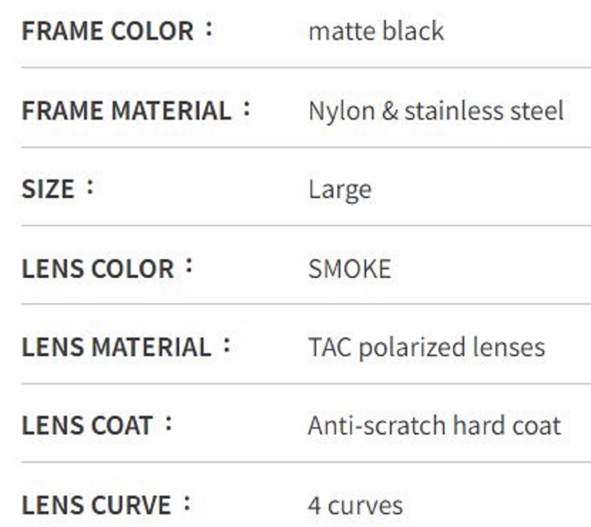 Bunny Walk BW-0270F Sunglasses Polarised Matte Black Gray (1843)