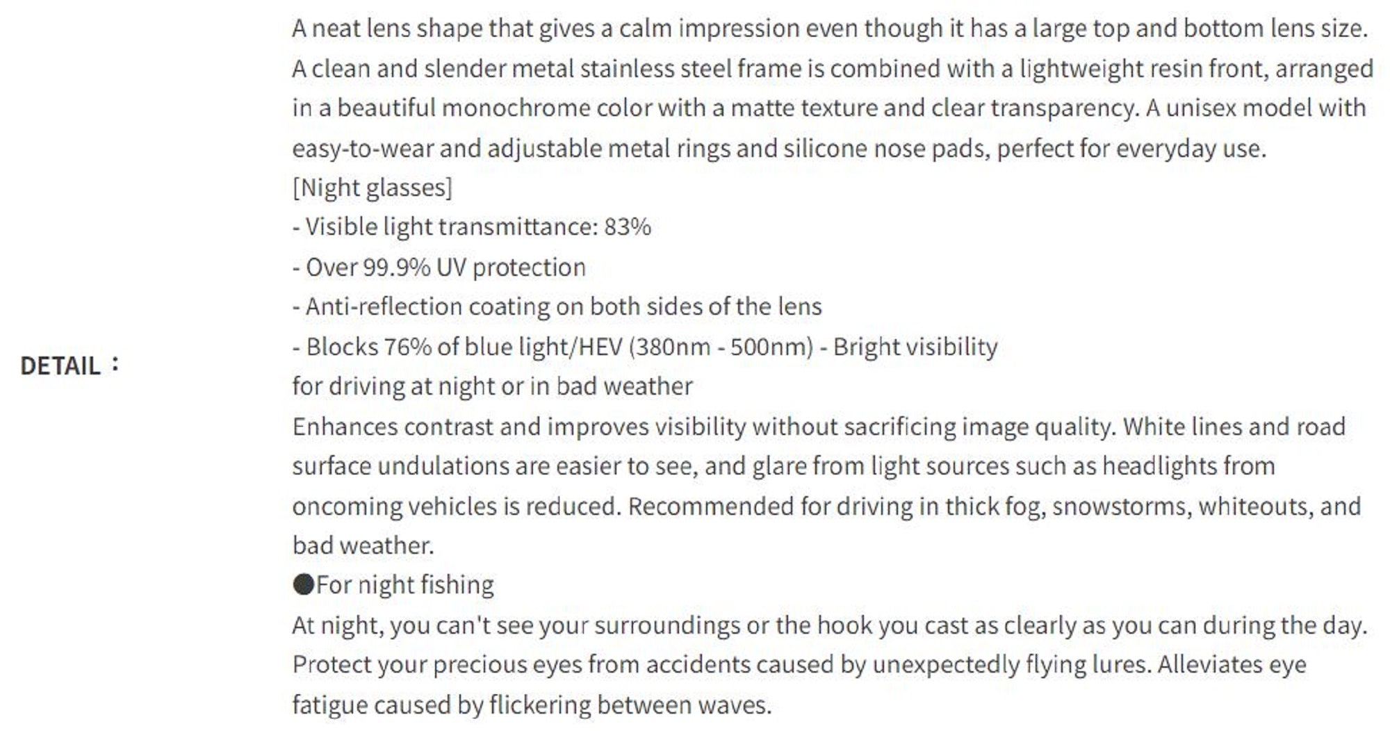 Bunny Walk BW-0271Y Sunglasses Polarised Matte Black Night Glass (1850)