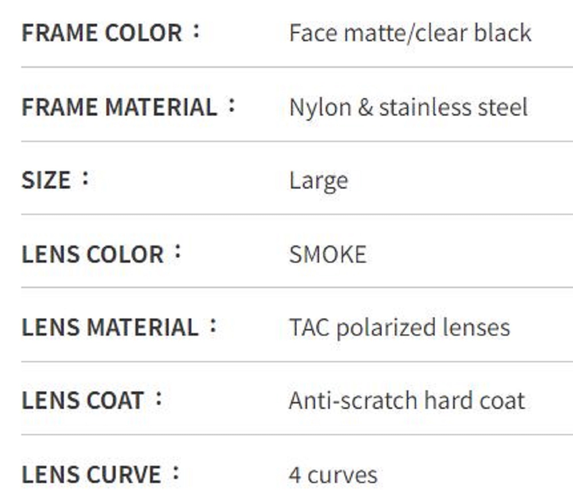 Bunny Walk BW-0271F Sunglasses Polarised Matte Black Gray (1874)