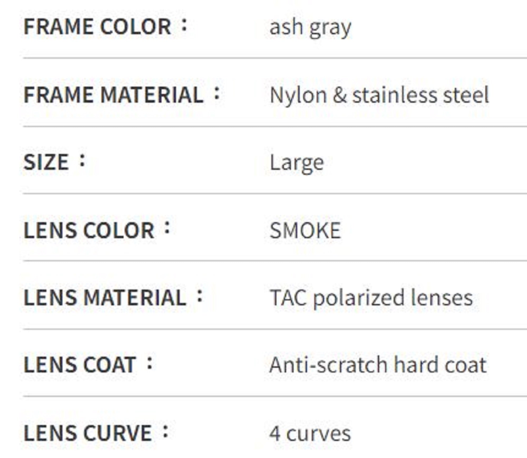 Bunny Walk BW-0272F Sunglasses Polarised Ash Gray Gray (1904)