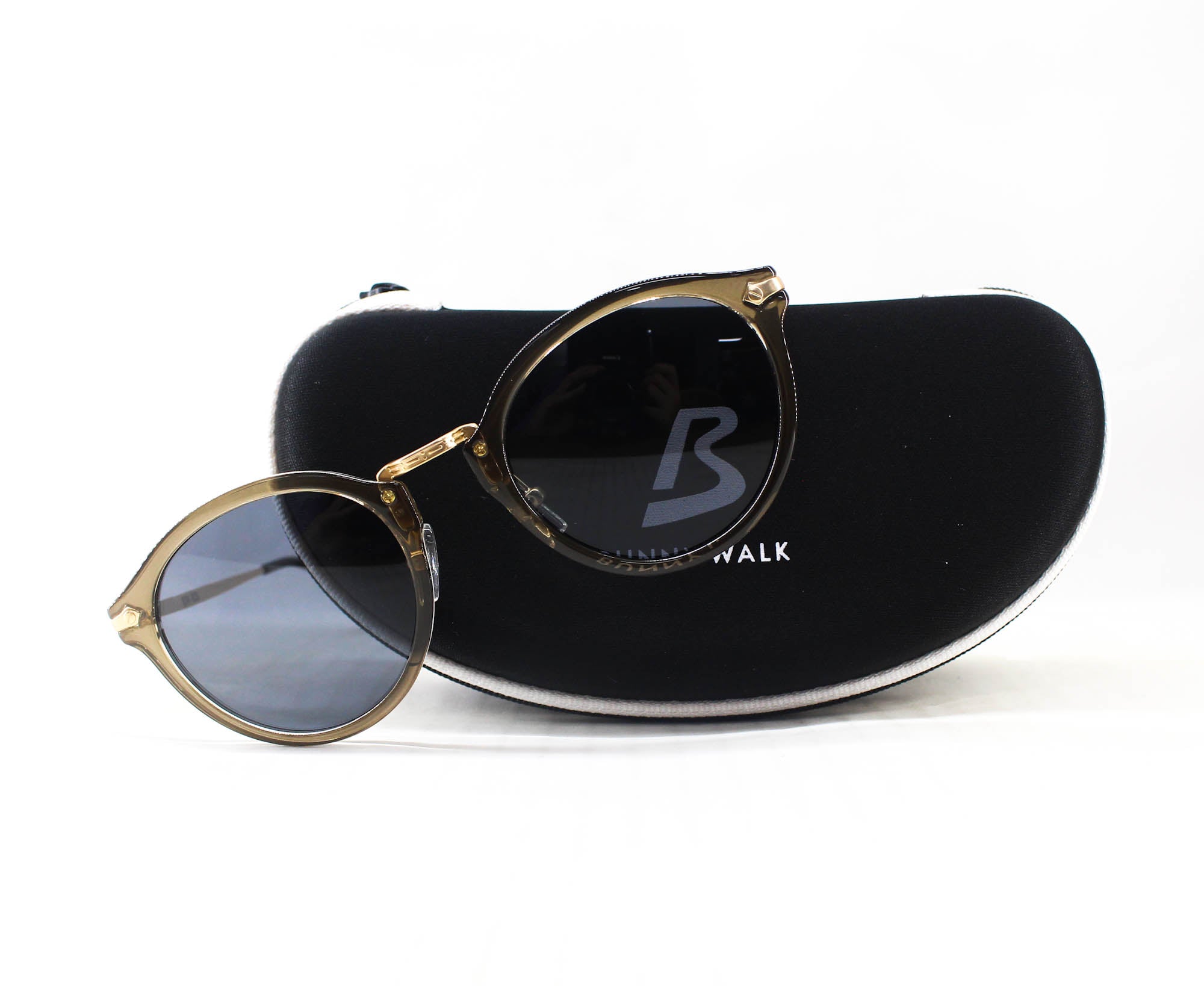 Bunny Walk BW-0281F Sunglasses Polarised Ash Beige Gray (1966)