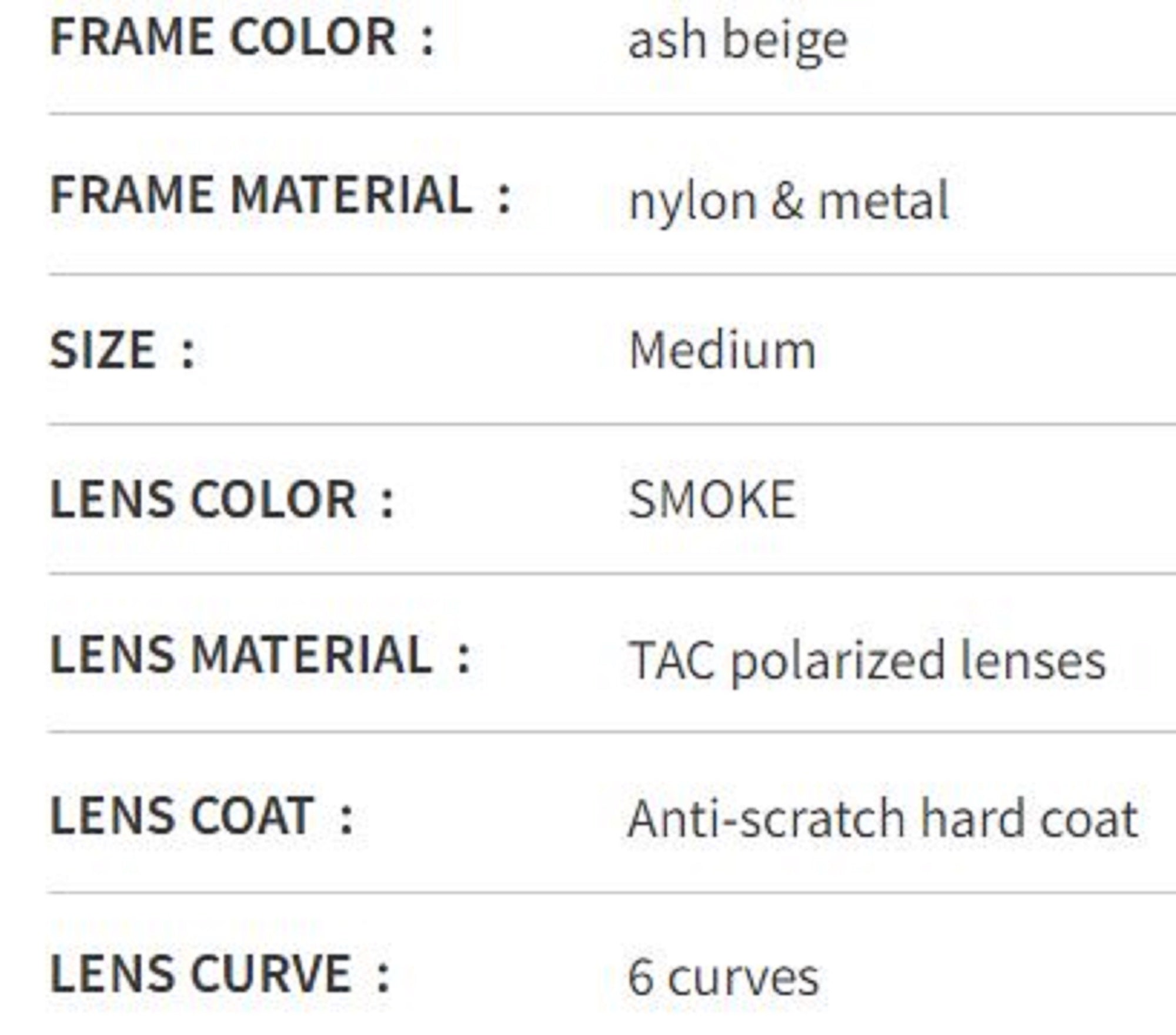 Bunny Walk BW-0281F Sunglasses Polarised Ash Beige Gray (1966)