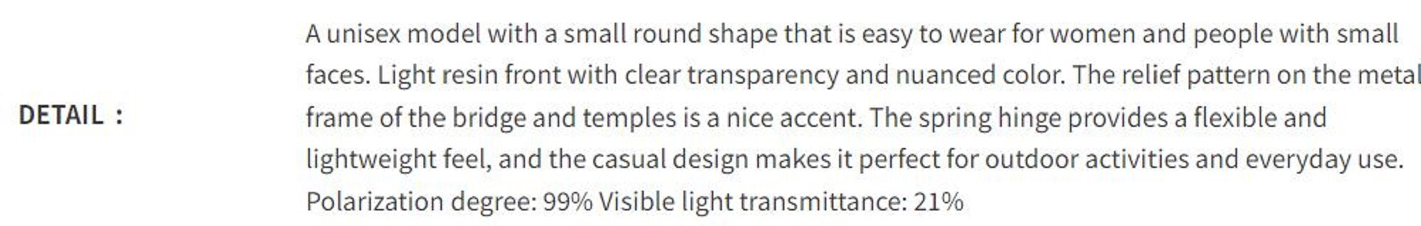 Bunny Walk BW-0281F Sunglasses Polarised Ash Beige Gray (1966)