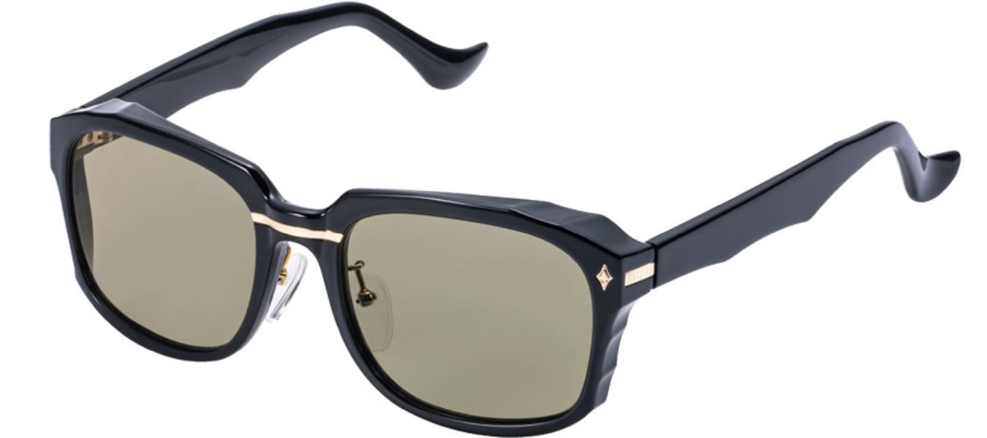 Zeque Polarised Fishing Sunglasses Linx F-2100 Black Gloss TVS (5858)