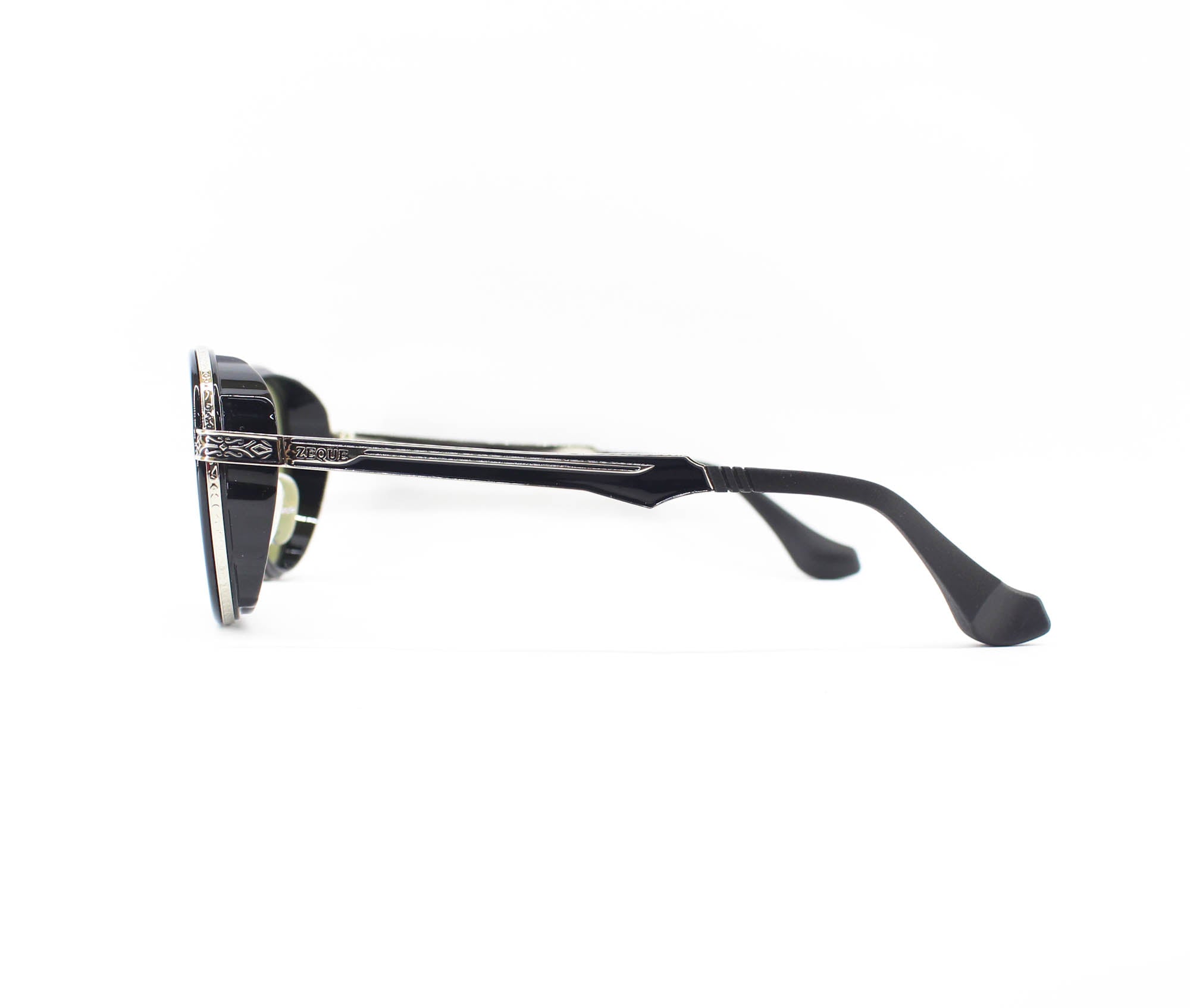 Zeque Polarised Fishing Sunglasses Gibson F-2123 Black Silver TVS (5940)