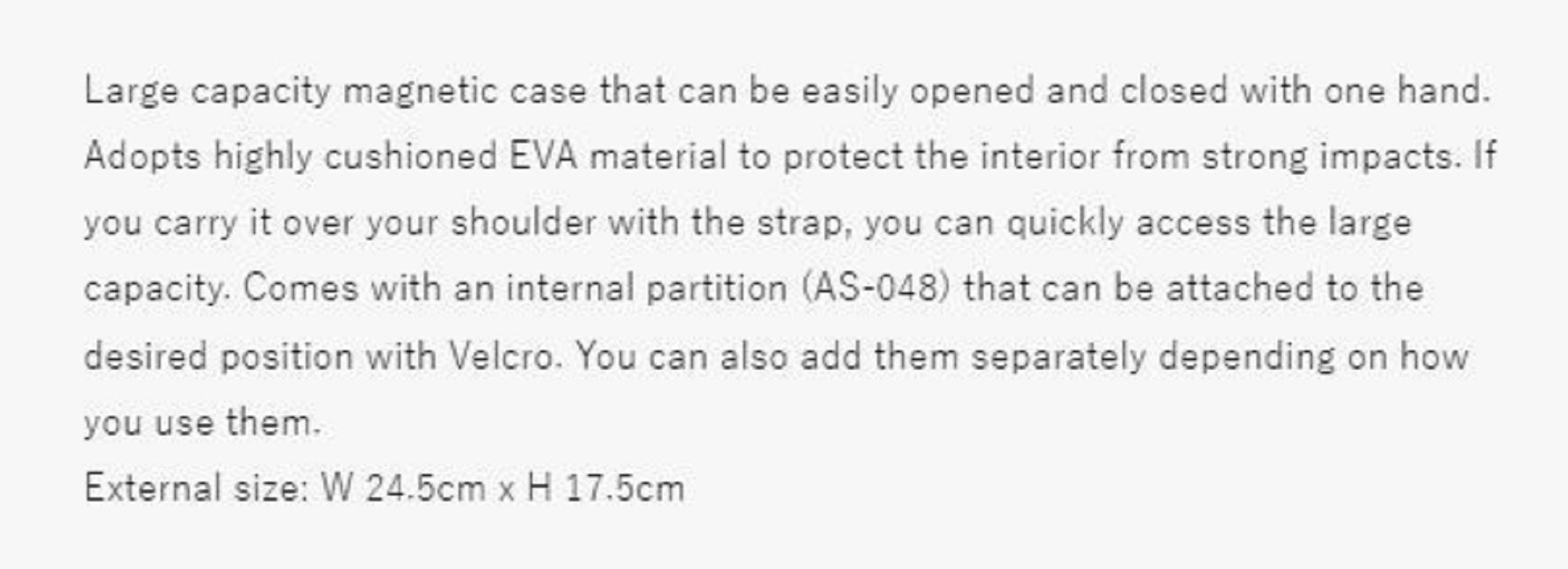 Zeque AS-047 Hard Shell Wide 24.5 x 17.5 cm (6152)