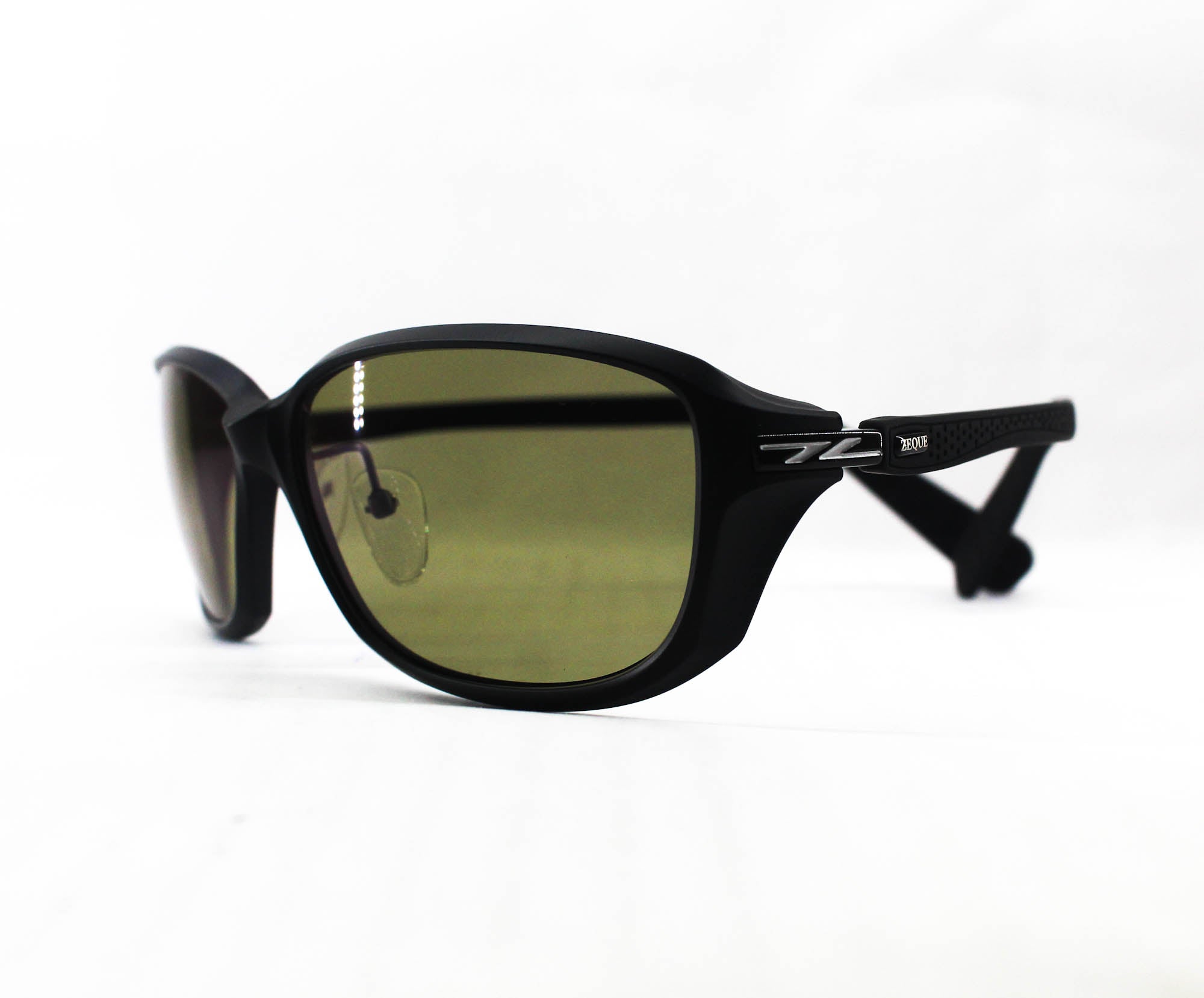 Zeque Polarised Fishing Sunglasses Tida X F-2300 TVS Matte Black (7357)