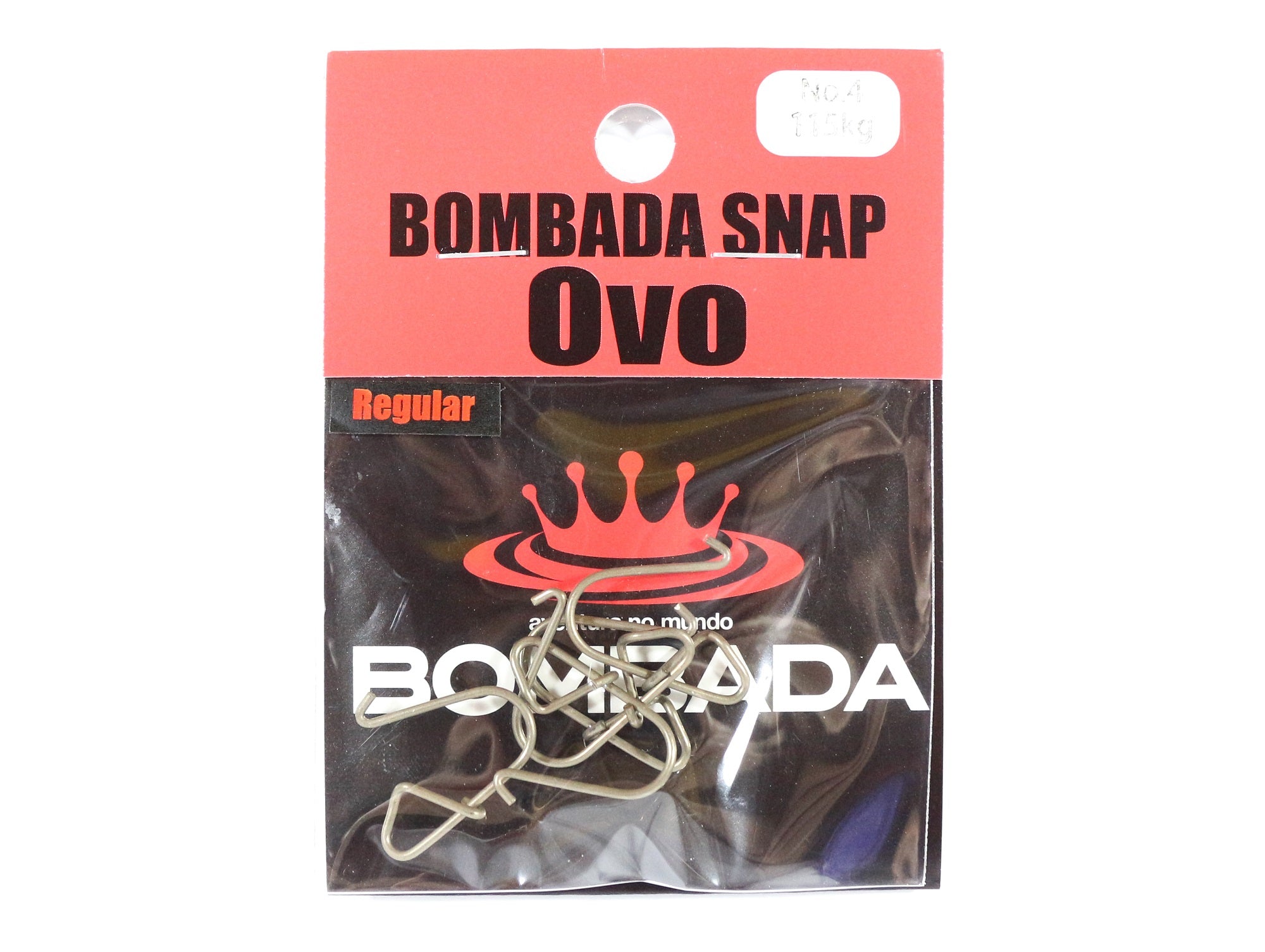 Bombada Lure Snap Ovo Regular Pack Heavy Duty Size 4 (1140)