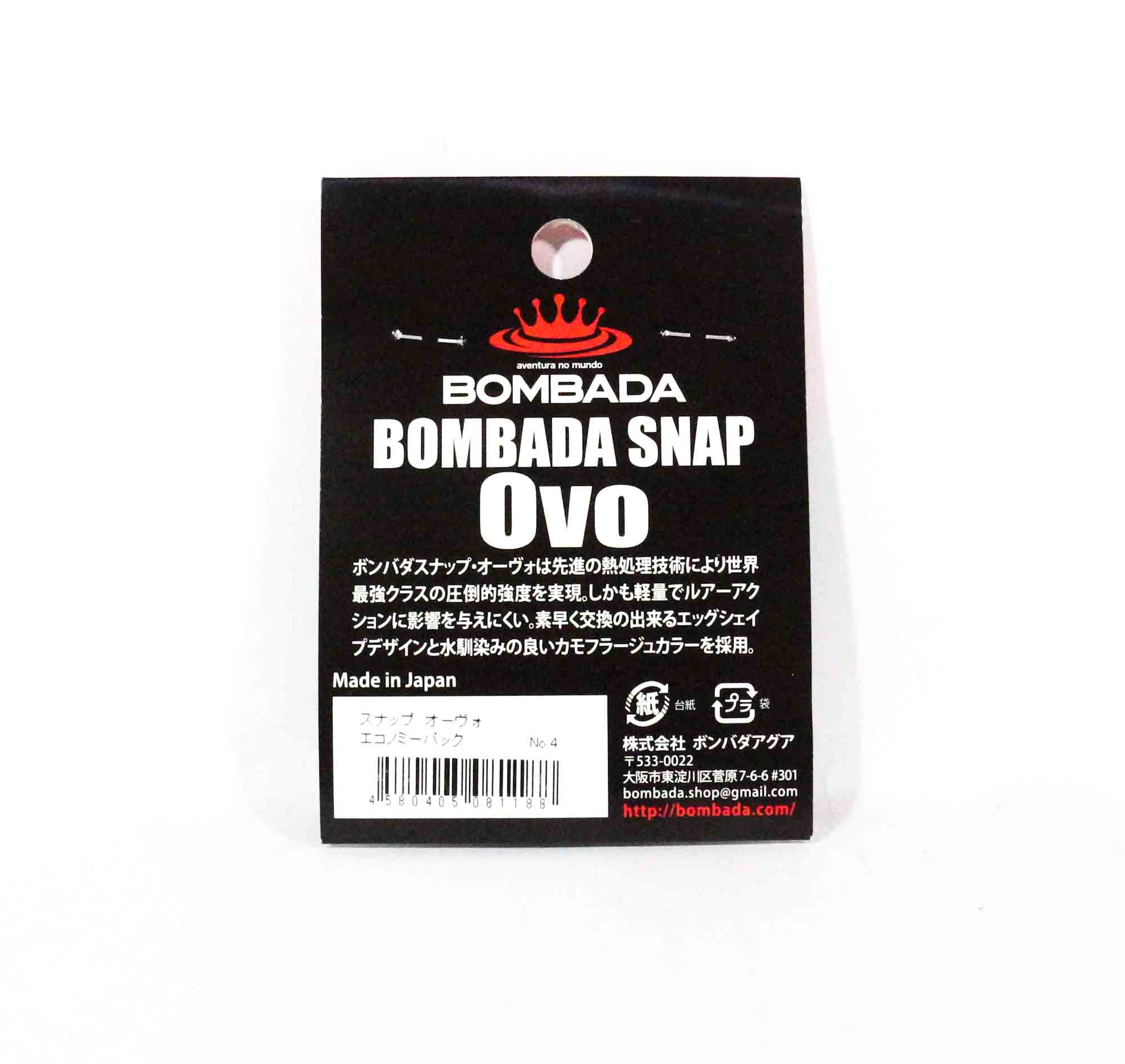 Bombada Lure Snap Ovo Economy Pack Heavy Duty Size 4 (1188)