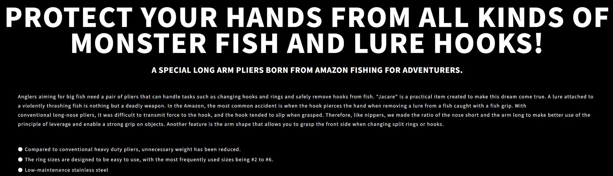 Bombada Pliers Split Ring Long Arm Jacare 295mm (4684)