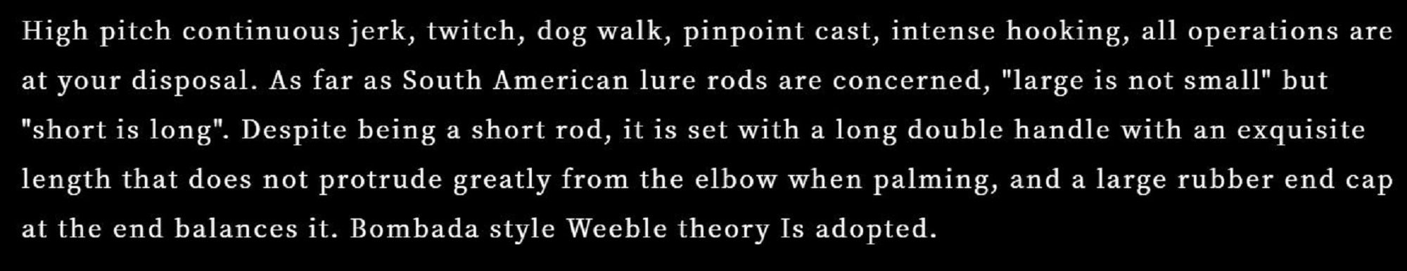 Tulala x Bombada Rod Baitcast Formiga 47 3 piece Travel (5438)
