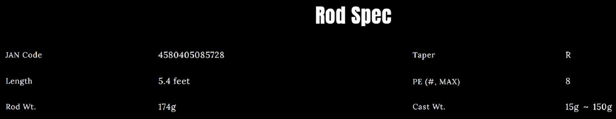 Tulala x Bombada Rod Baitcast Passista 54 4 piece Travel (5728)