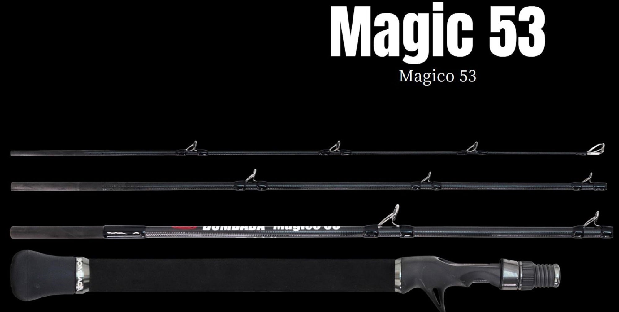Tulala x Bombada Rod Baitcast Magico 53 4 piece Travel (5735)