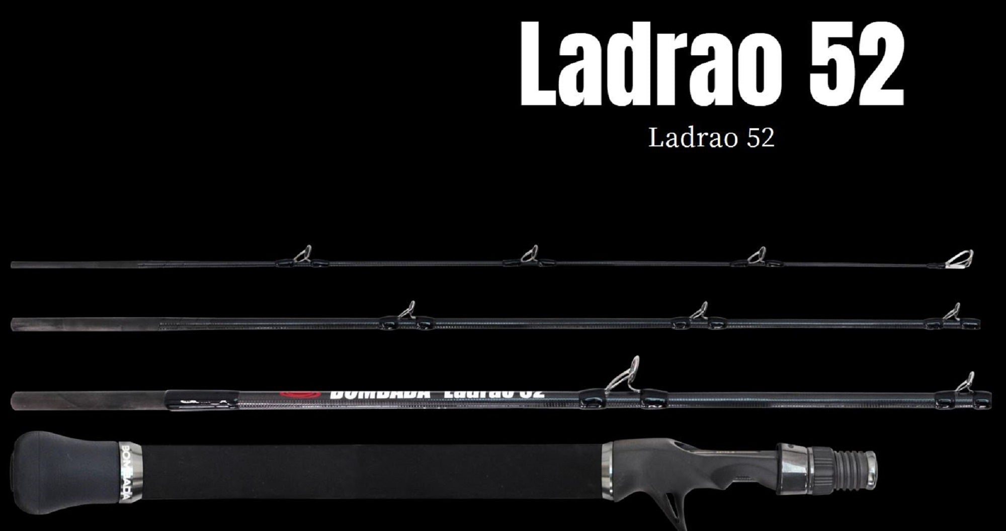 Tulala x Bombada Rod Baitcast Ladrao 52 4 piece Travel (5742)